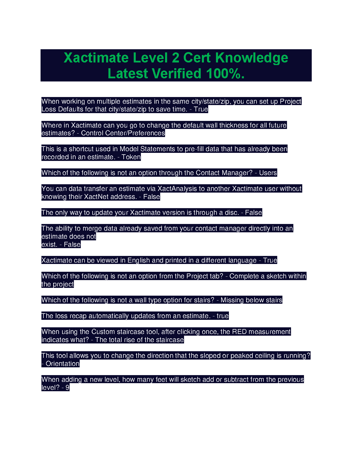 Xactimate Level 2 Exam Prep Guide 2026/27 Edition IMG-1