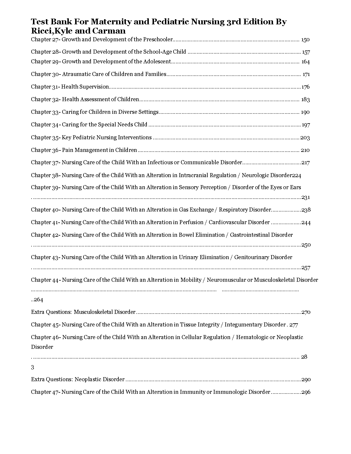 Maternity and Pediatric Nursing 3rd Edition Test Bank IMG-3