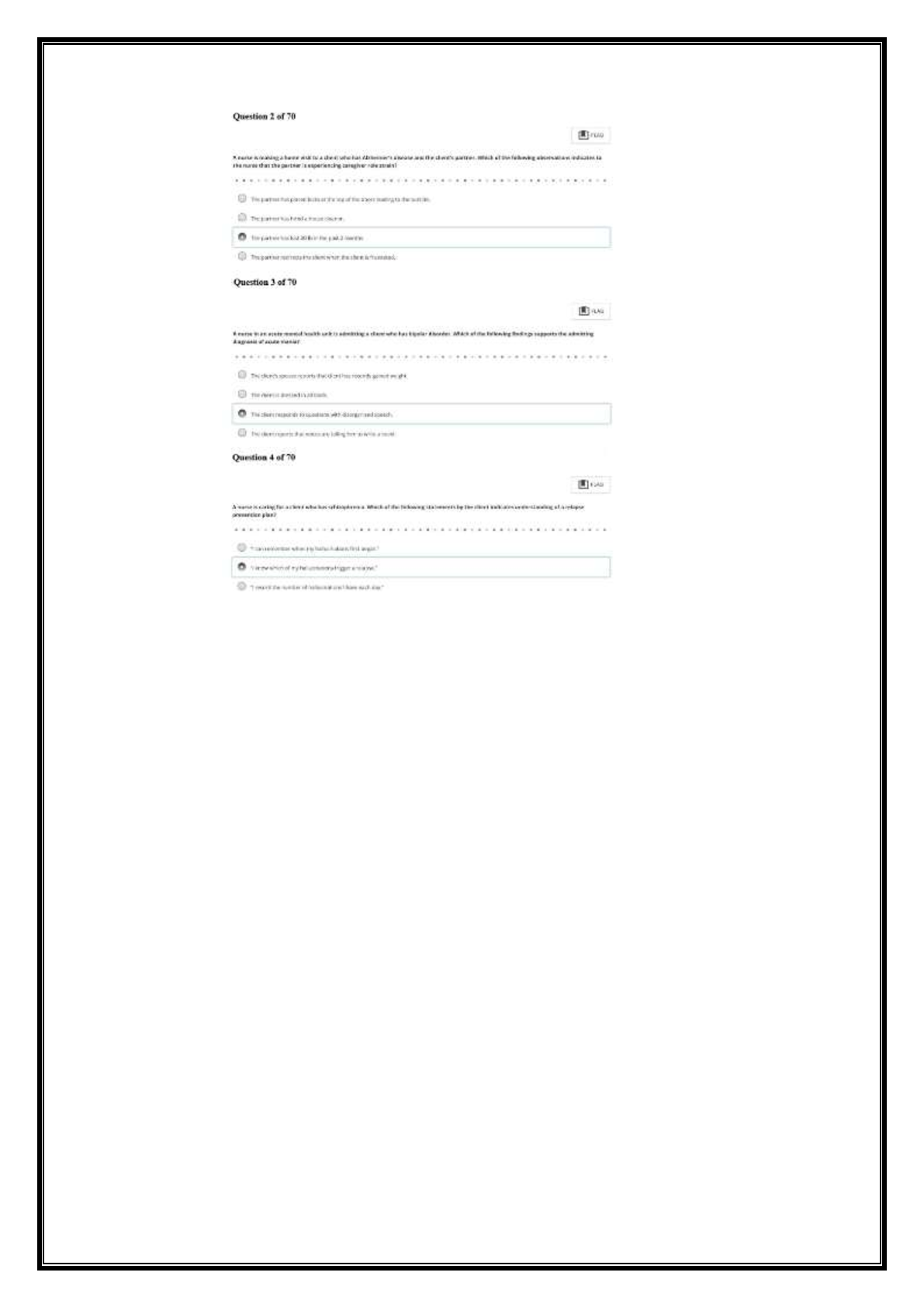 ATI PN Mental Health NGN Practice Questions 2026/2027