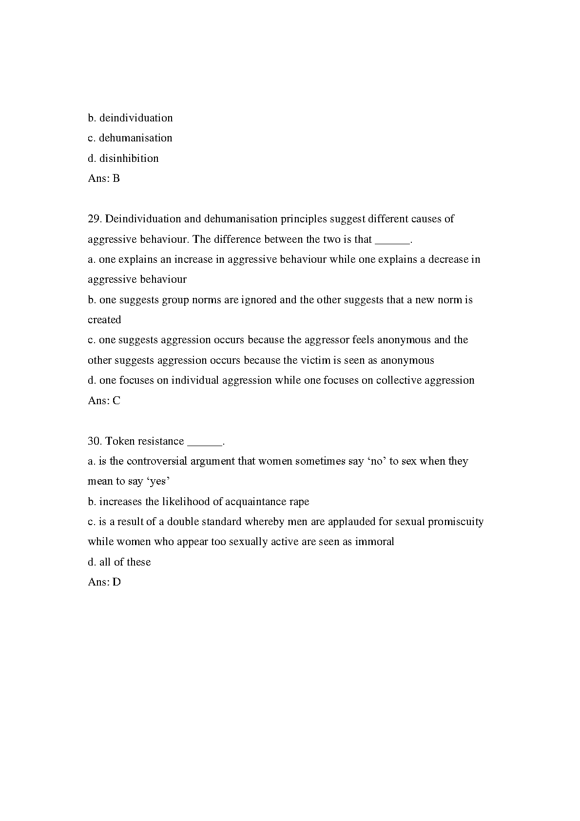Essential Social Psychology 4th Edition Test Bank