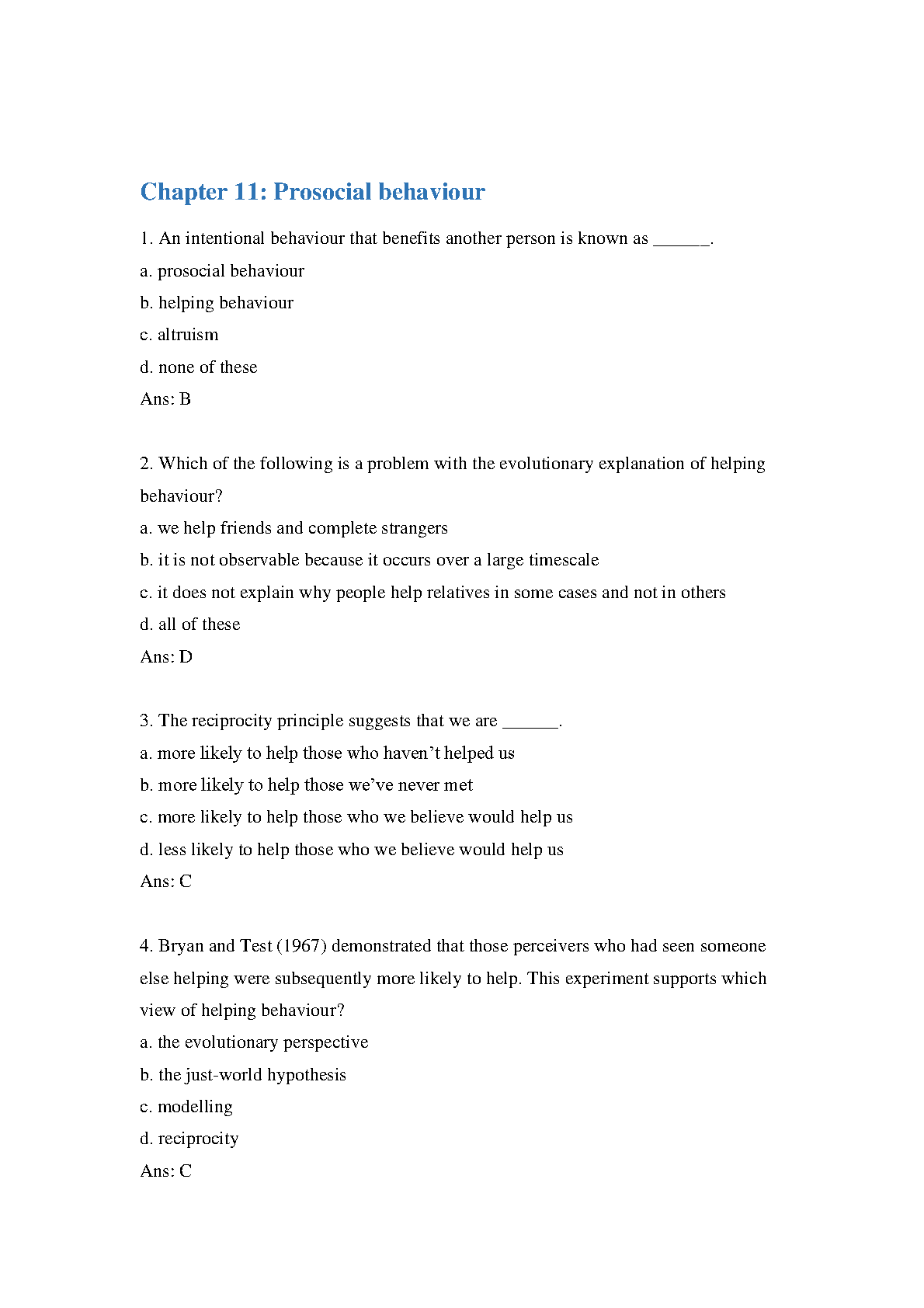 Essential Social Psychology 4th Edition Test Bank IMG-3