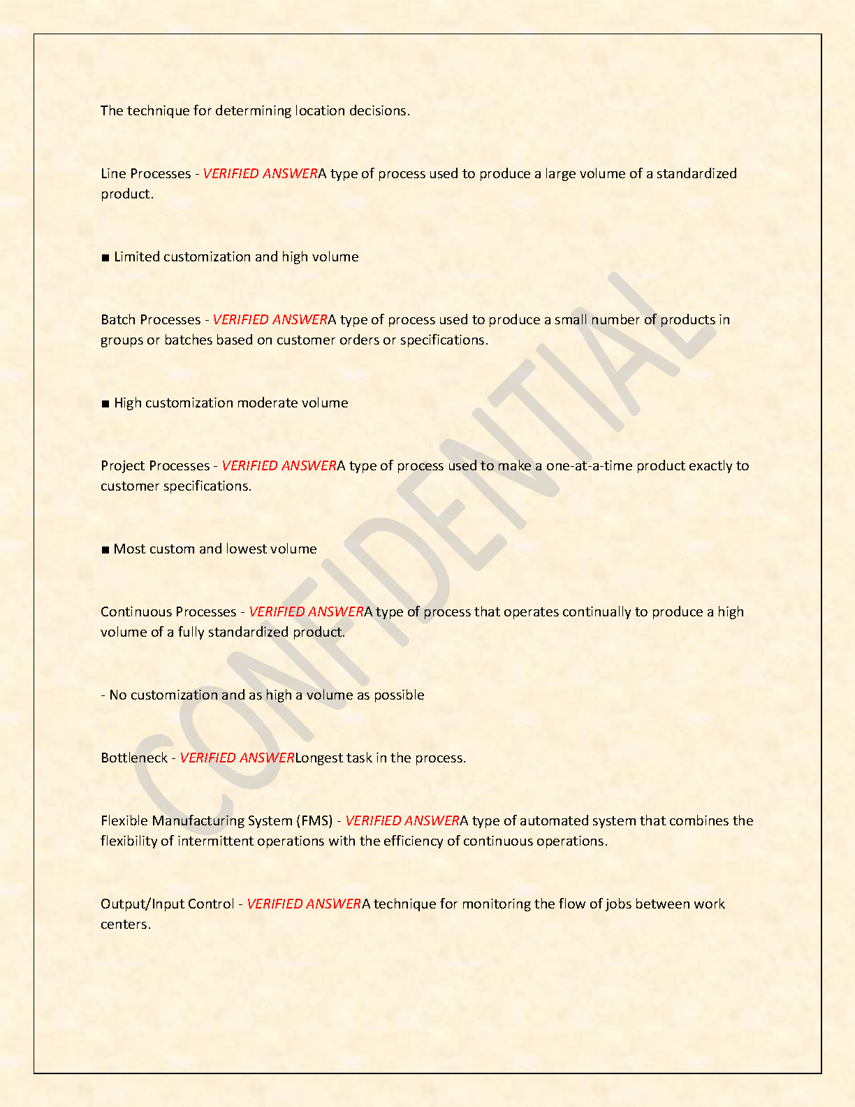 WGU C215 Ops Mgmt Final Study Guide 2025-26 with Verified Answers