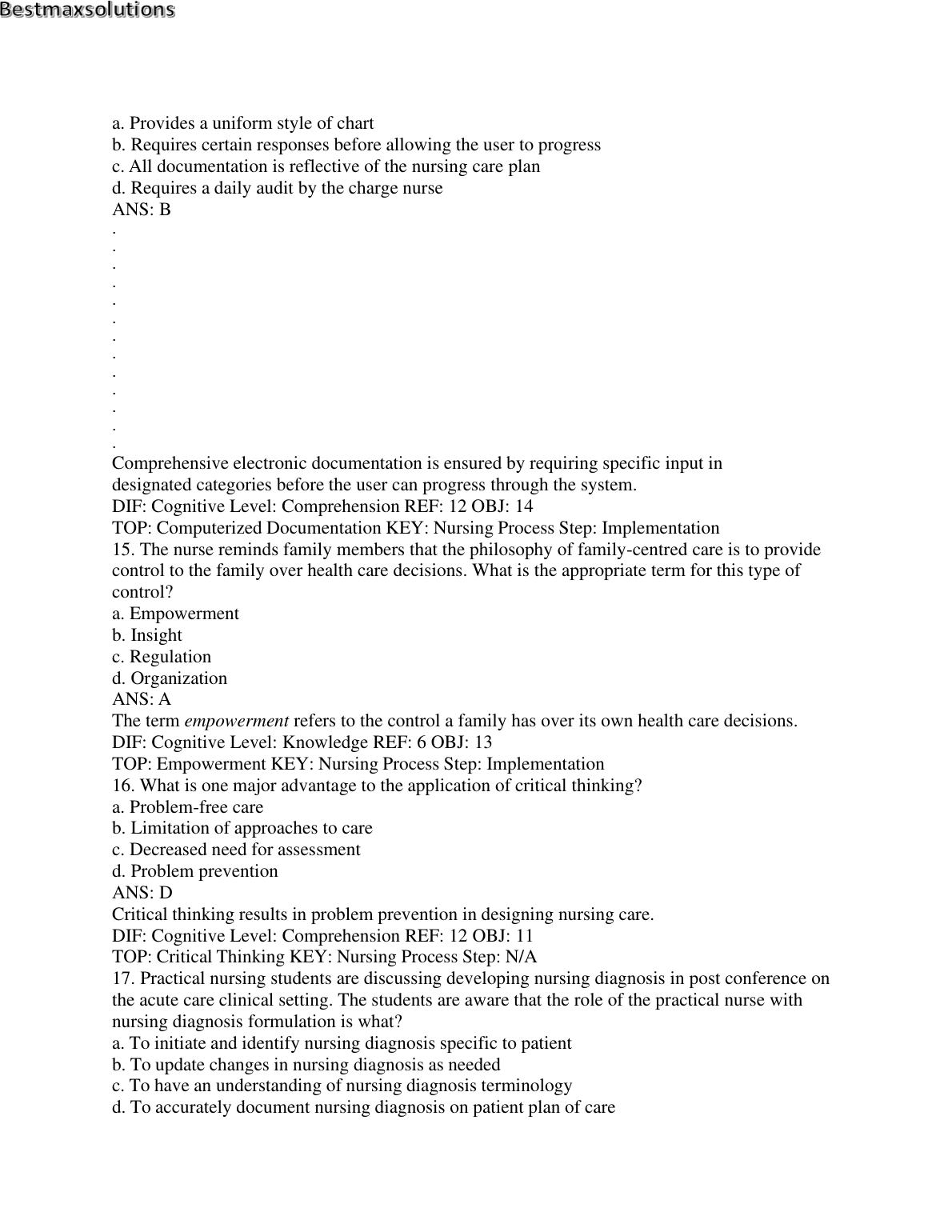Maternity and Pediatric Nursing Test Bank 2026/2027 IMG-3