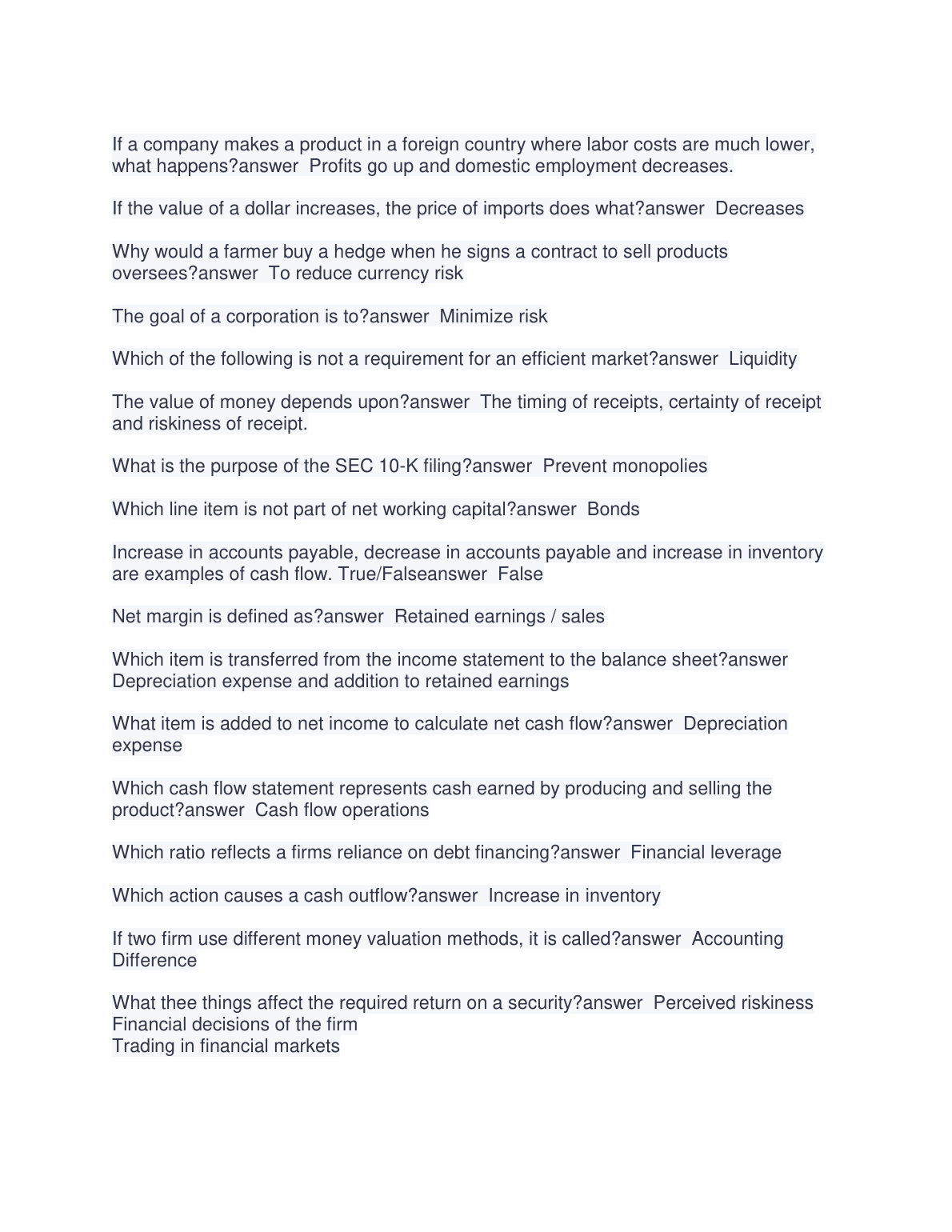 WGU C214 Financial Management OA Study Set 2023/2024 IMG-1