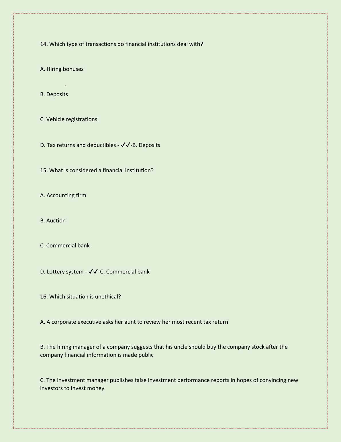 WGU C708 Principles of Finance Qs & Answers IMG-3
