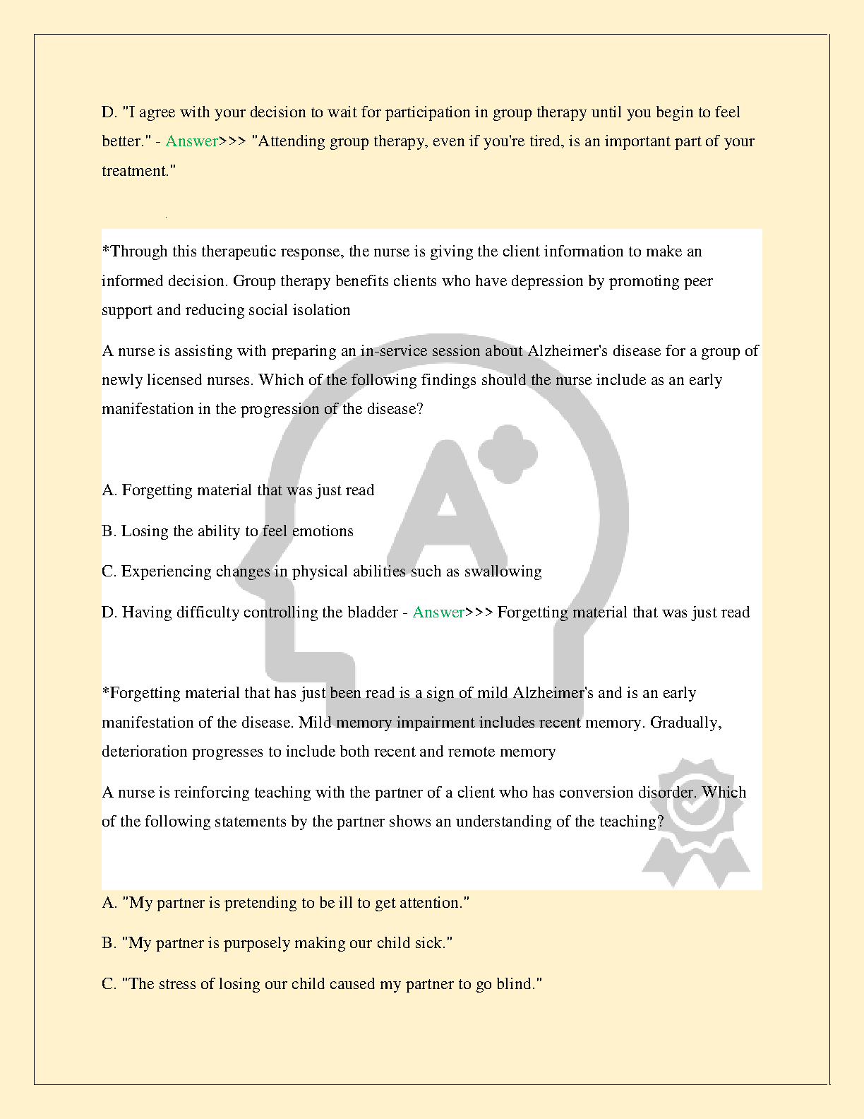 ATI Mental Health Nursing Test Bank 2026-2027 Verified Answers IMG-3