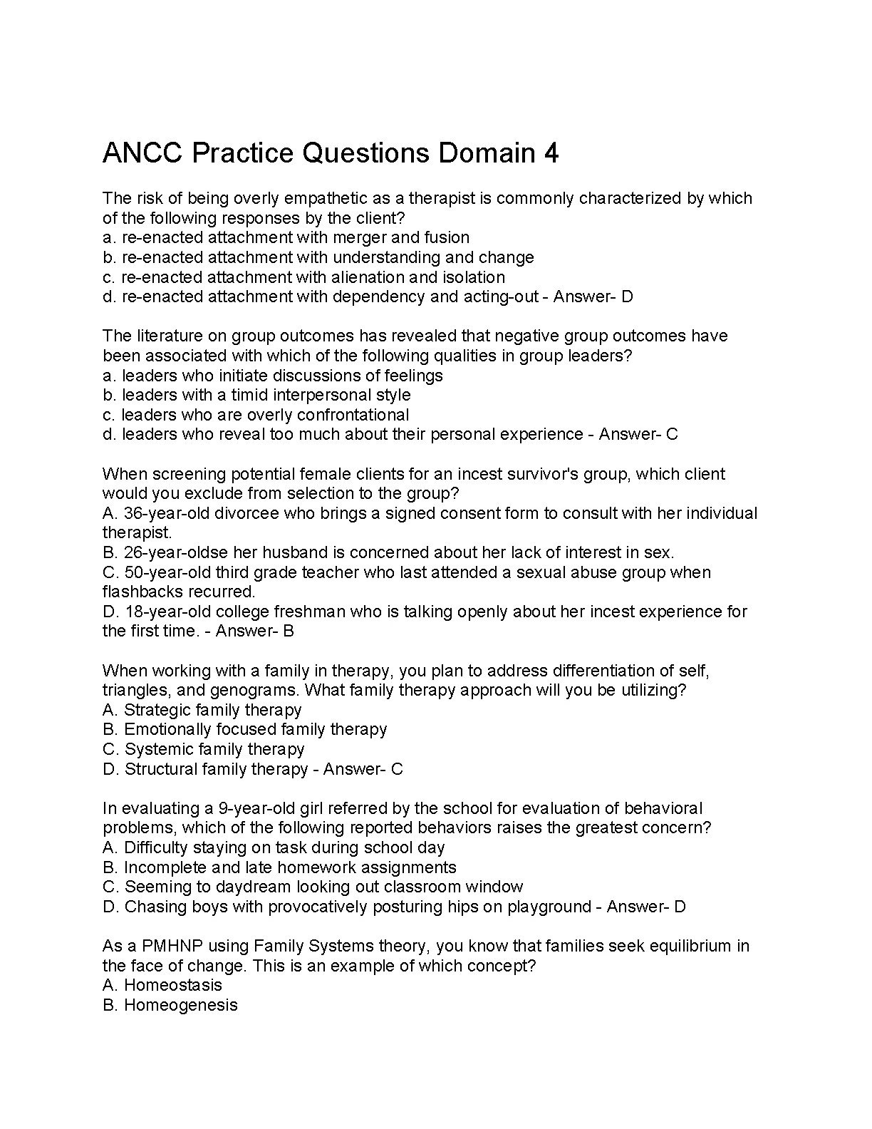 ANCC Domain 4 Questions and Solutions 2026/27 IMG-1