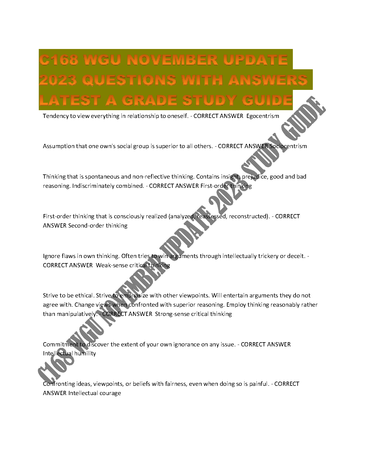 WGU C168 Nov 2023 Q&A Study Guide Pass First Attempt IMG-1