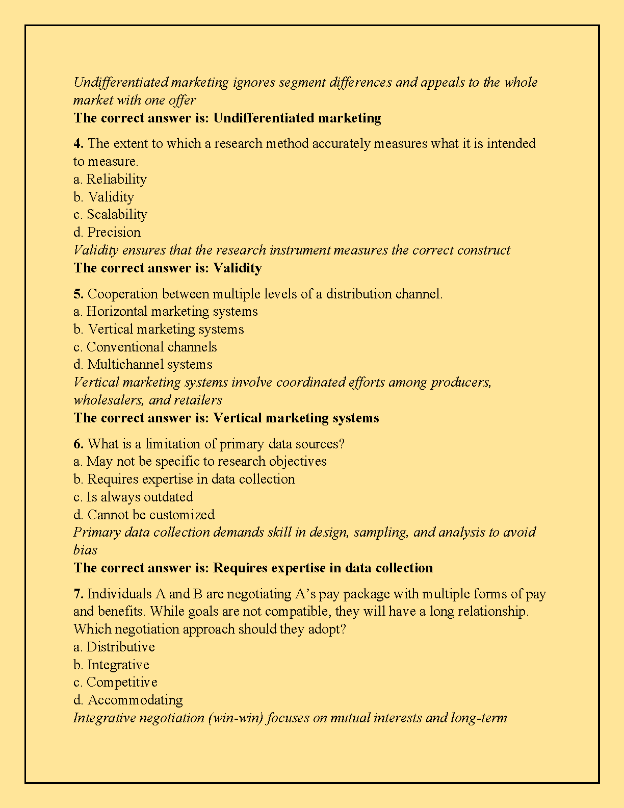 WGU D077 OA Marketing Sales Study Guide 210 Q&A