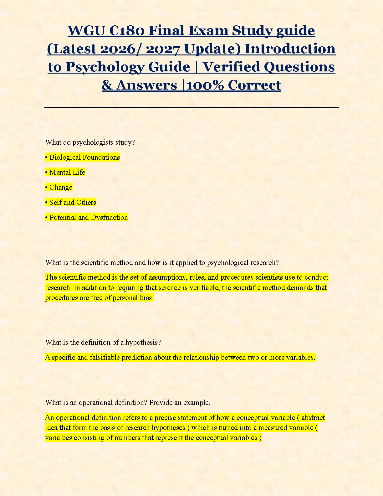 WGU C180 Psych Final Exam Test Bank 2025/2026 IMG-1