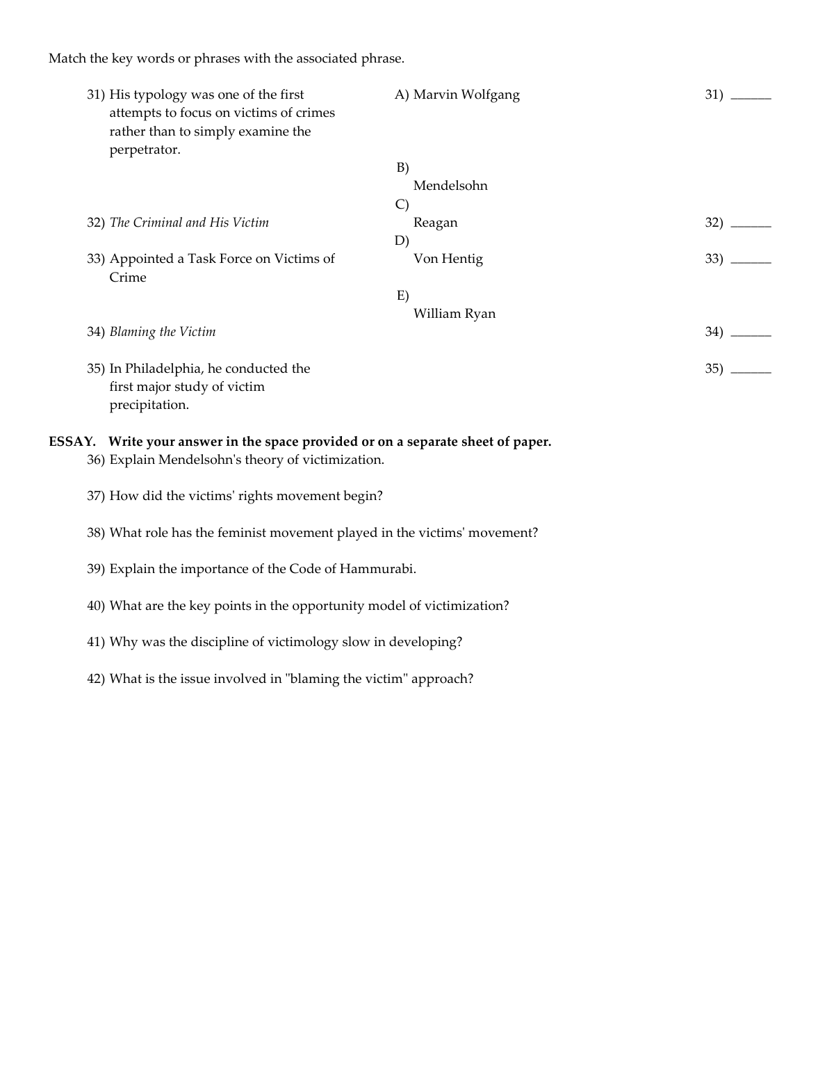 Victimology, 5th Edition by Harvey Wallace IMG-1