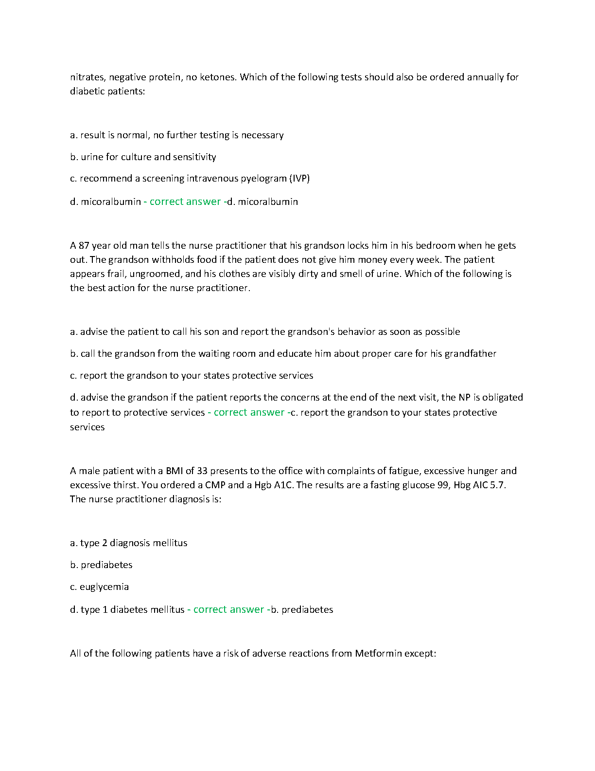 NR 601 Final Exam Study Guide 2026 Nursing NP Review IMG-3
