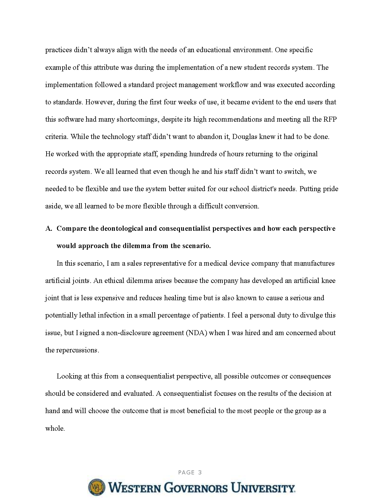 C206 Ethical Leadership Task 1 & 3 Guide WGU 2025 IMG-3