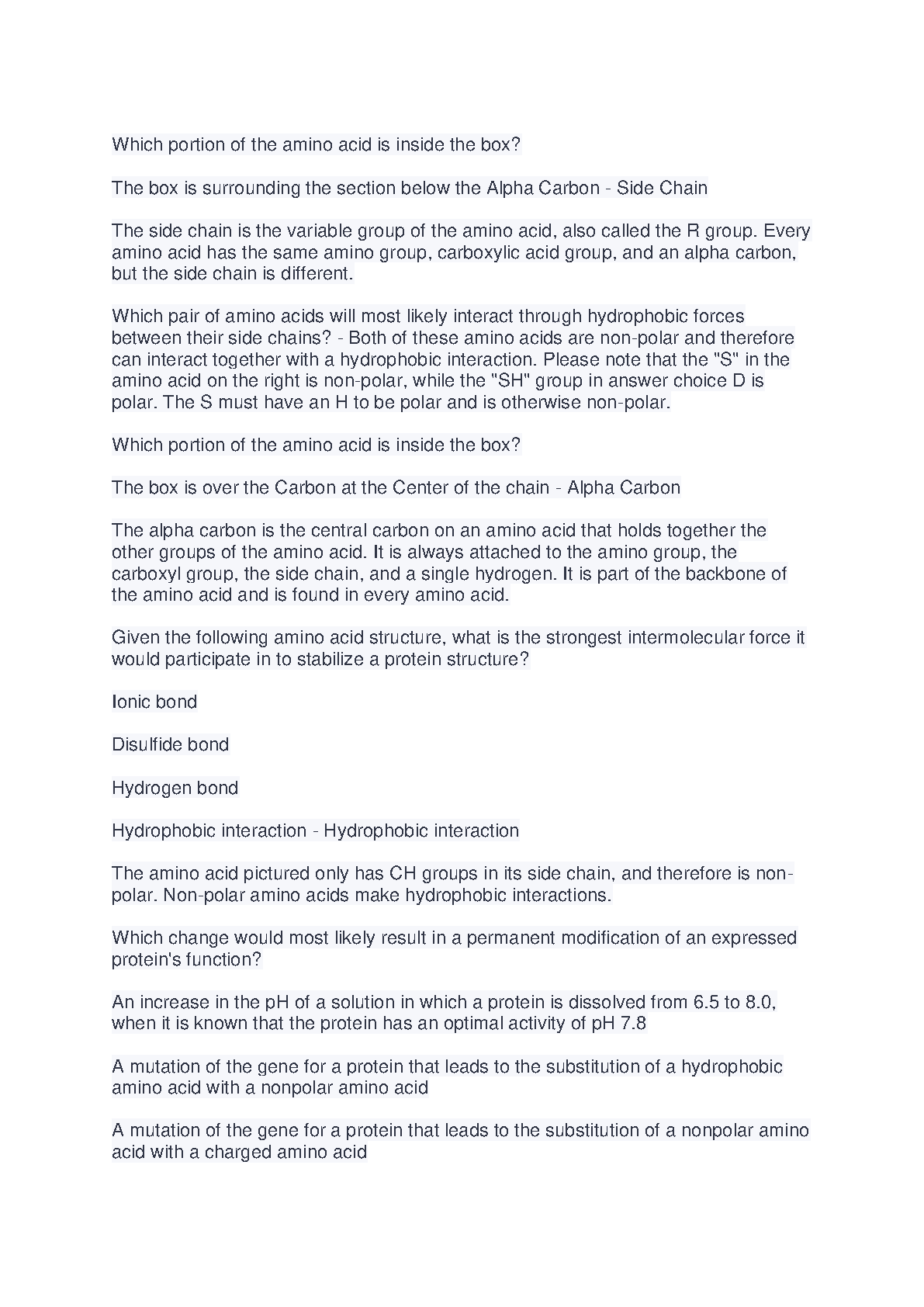 WGU C785 Biochemistry Exam Qs A 2024-2025 Guide IMG-3