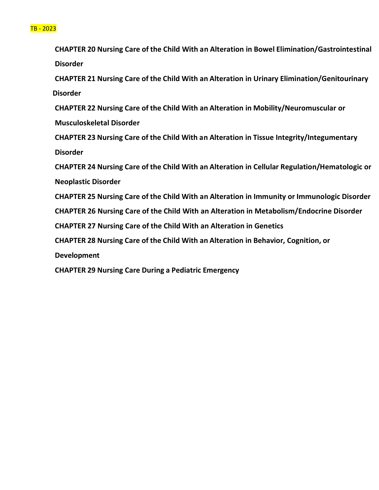 Essentials of Pediatric Nursing 4th Edition TEST BANK IMG-3