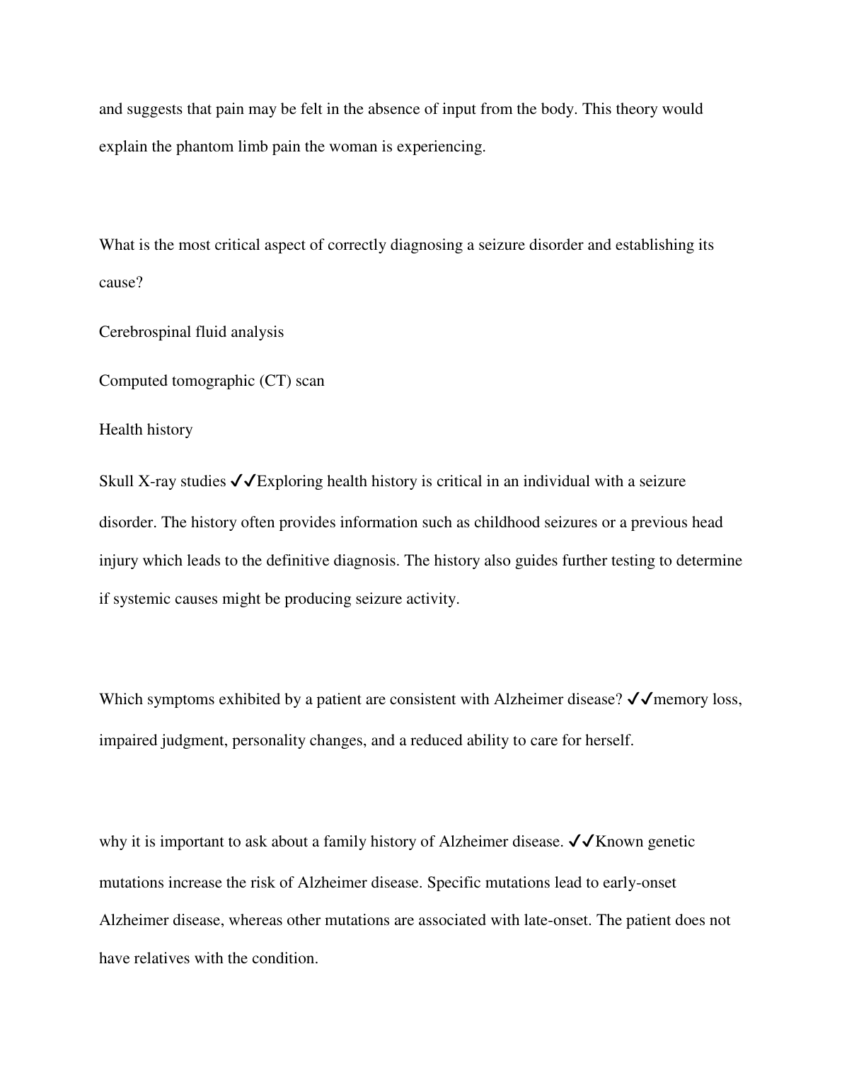 WGU D115 Unit 3 Questions and Answers 2024/2025