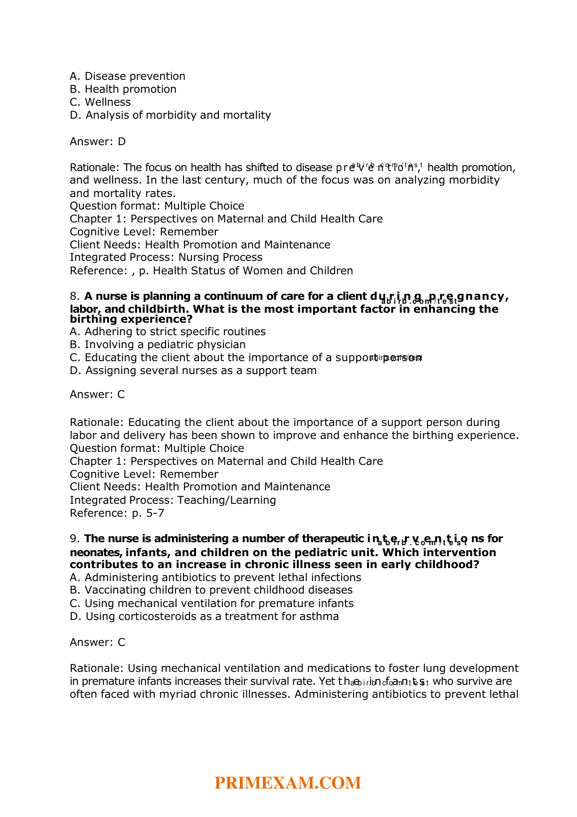Maternity and Pediatrics Nursing 4e Test Bank 2026/27 IMG-1