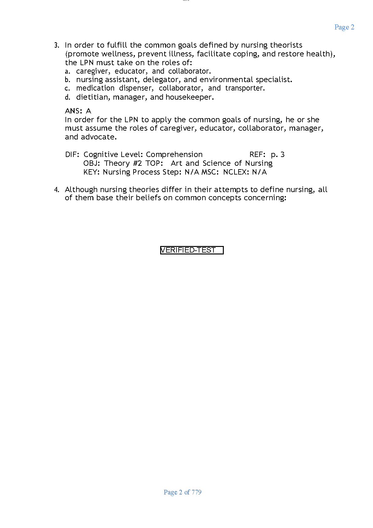 deWit's Nursing Fundamentals Test Bank 6th Ed | 2026/27