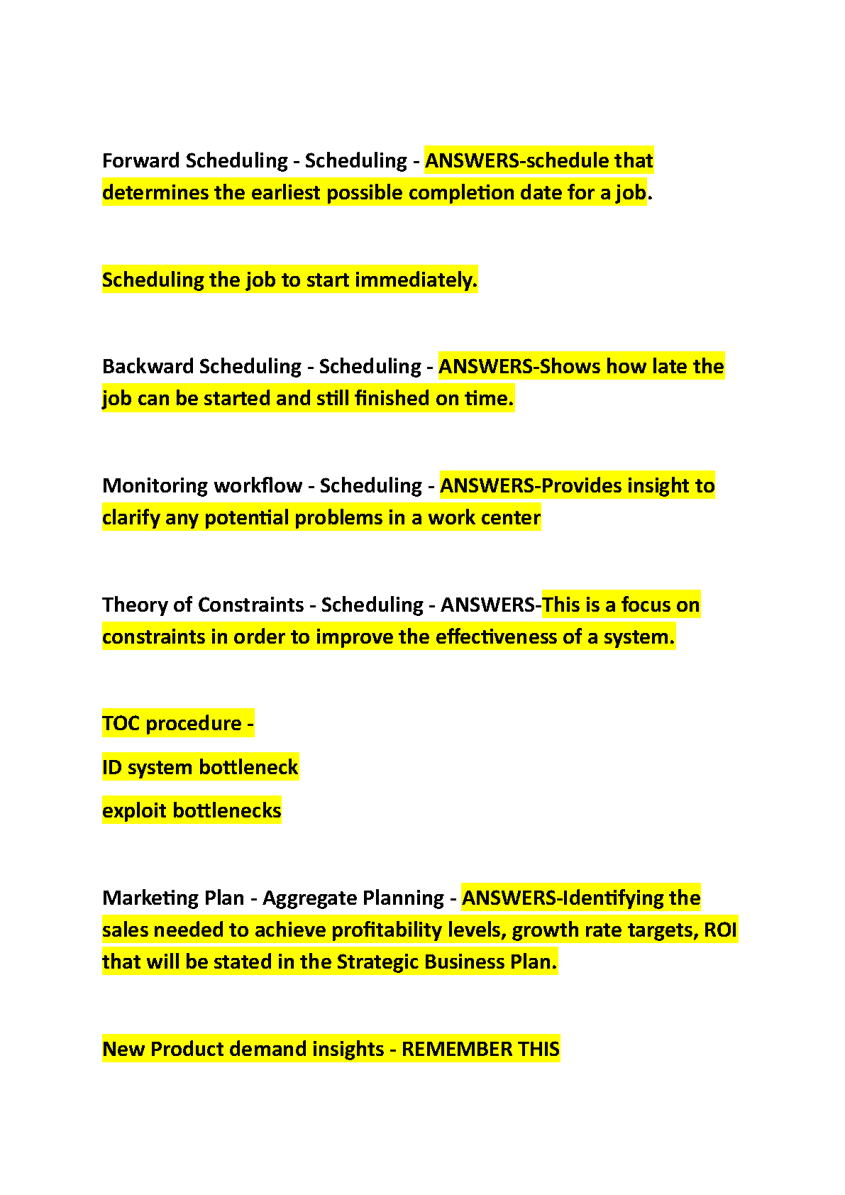 WGU C215 Ops Mgmt Final Exam Study Guide & Test Bank 2025 IMG-3