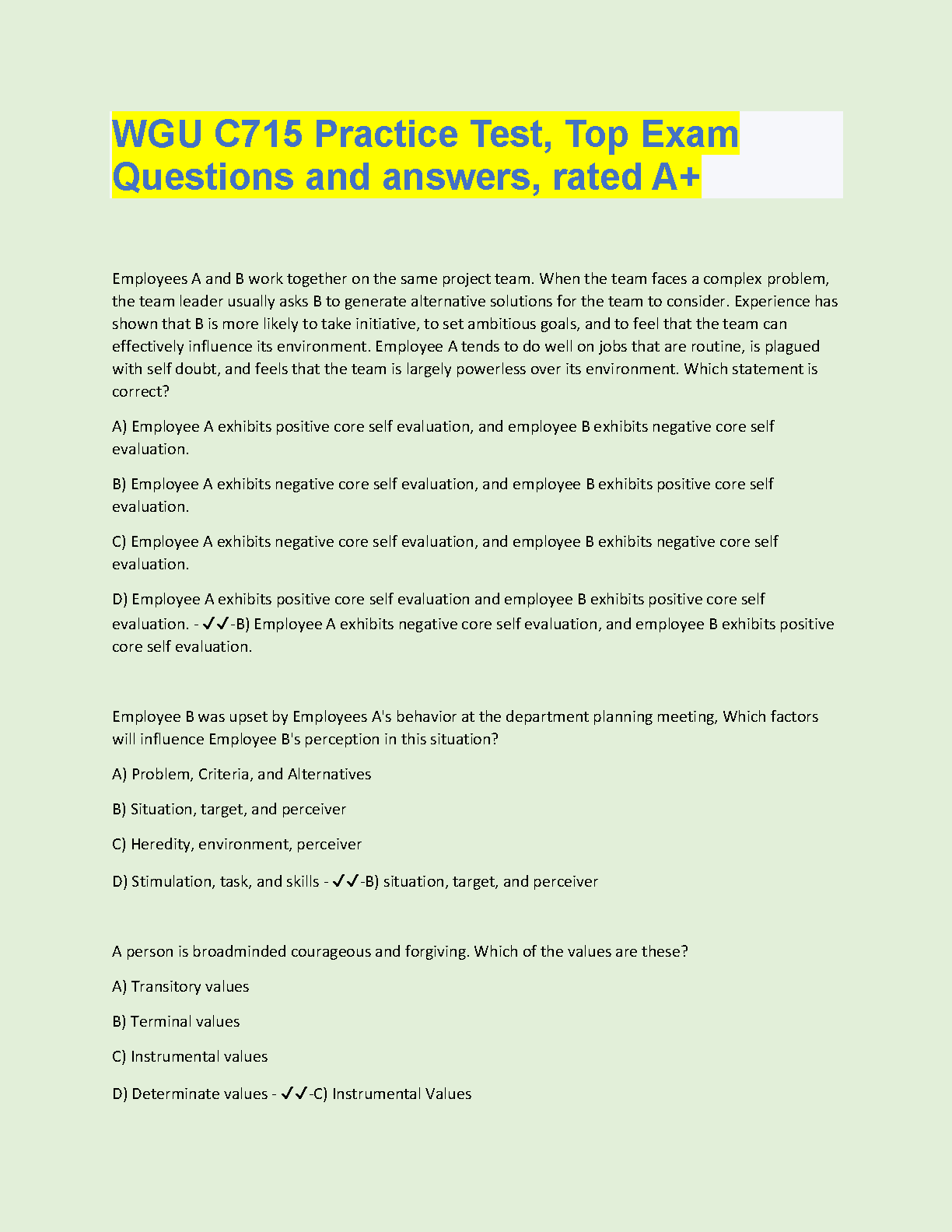 WGU C715 Practice Test Questions and Answers 2024 IMG-1