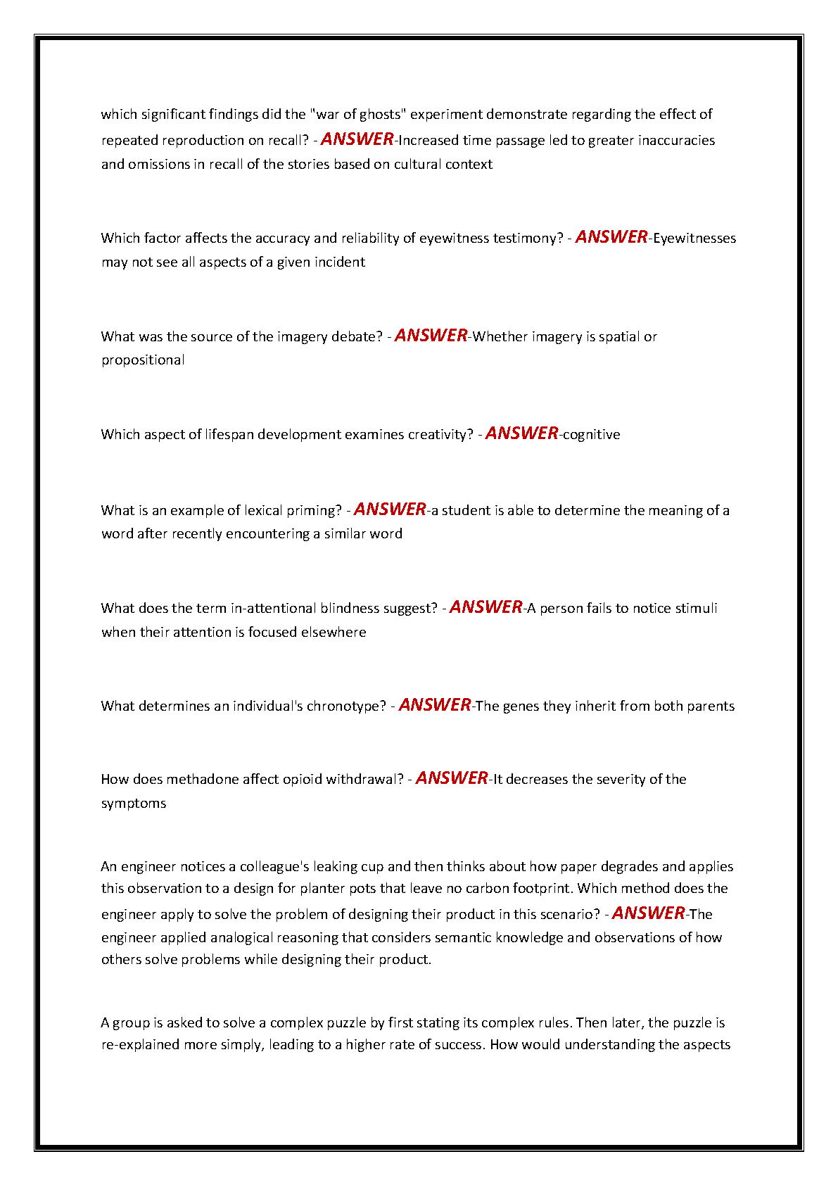 WGU D570 Cognitive Psych OA Exam Prep IMG-3