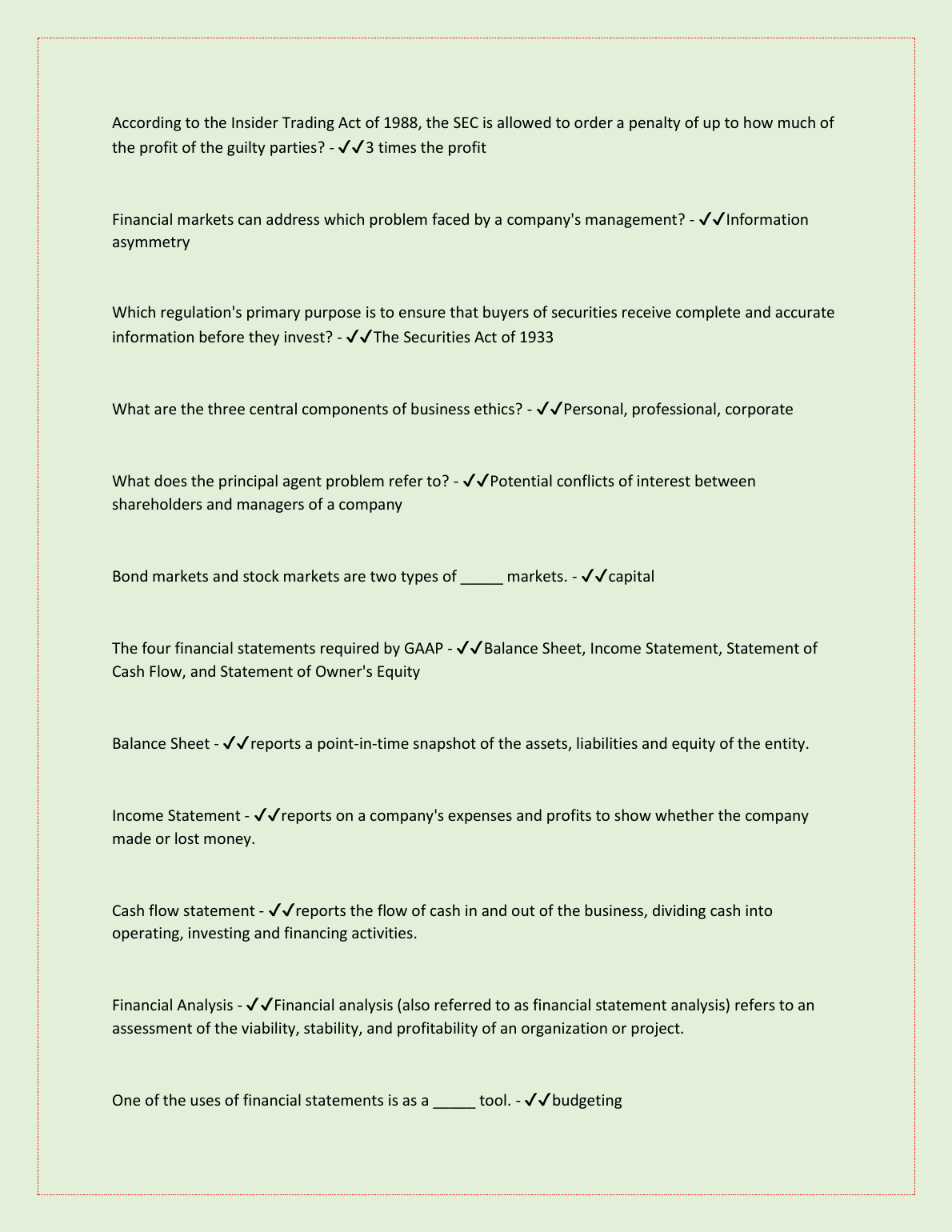 WGU C701 Principles of Finance Exam Guide 2024 A+ Rated