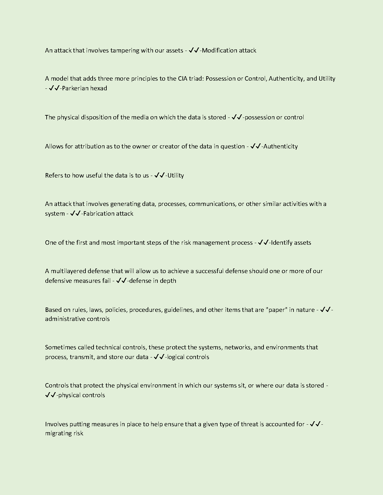 WGU C836 Info Sec Exam Qs & As Verified A+