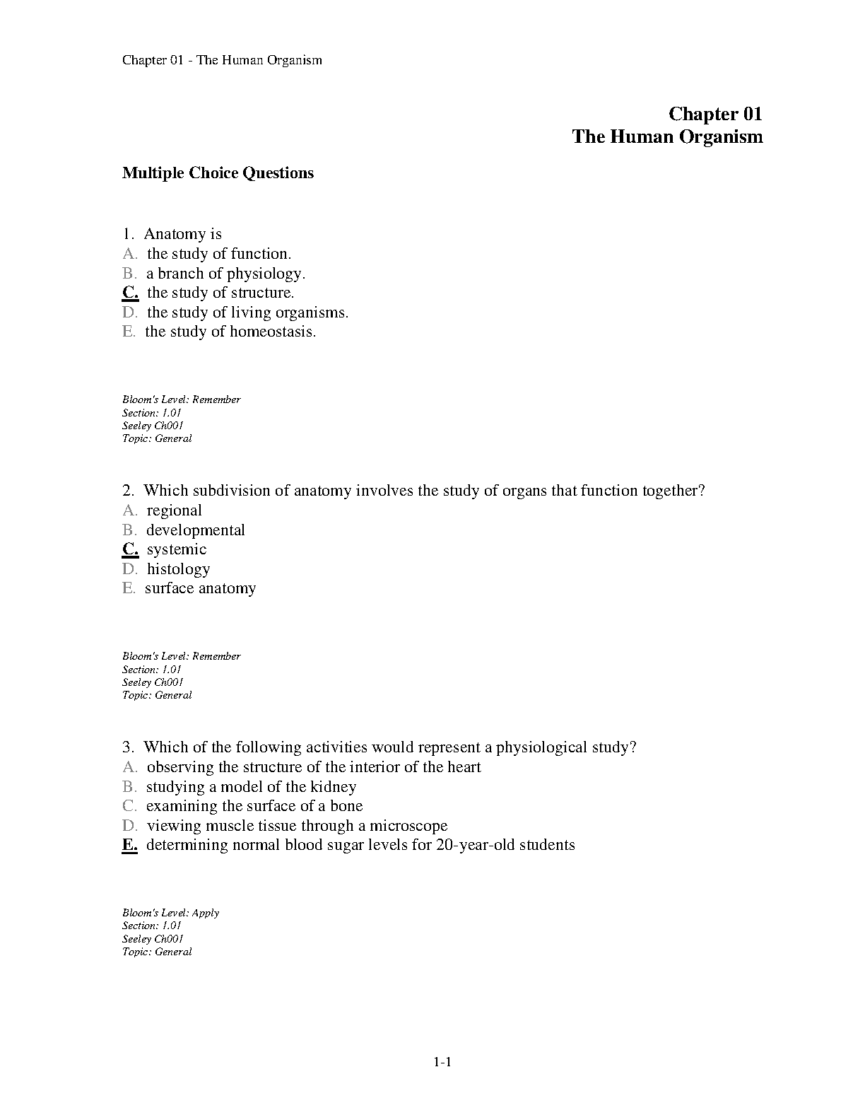 A&P 9e Test Bank Seeley VanPutte Regan 2026/27