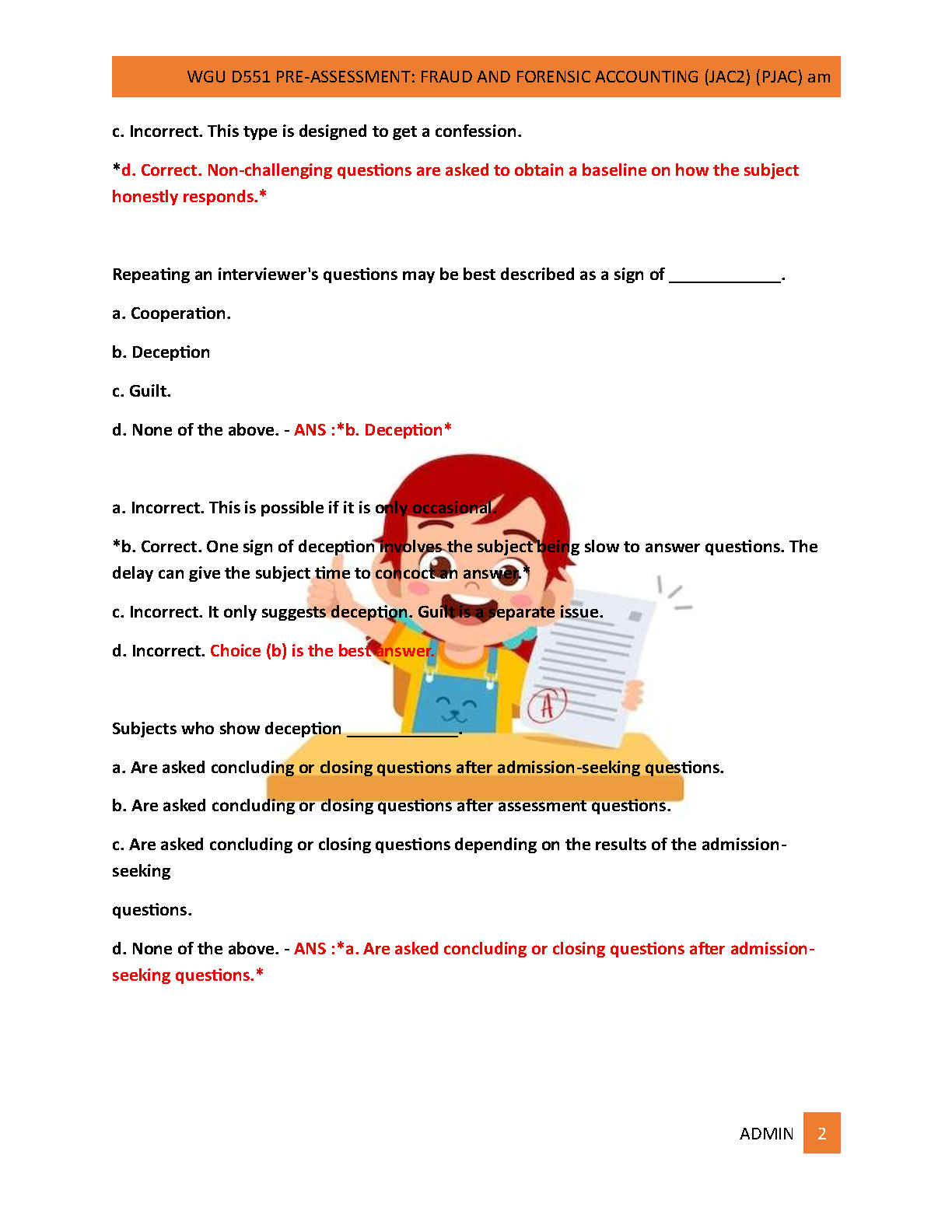 WGU D551 Fraud and Forensic Accounting Study Guide 2025
