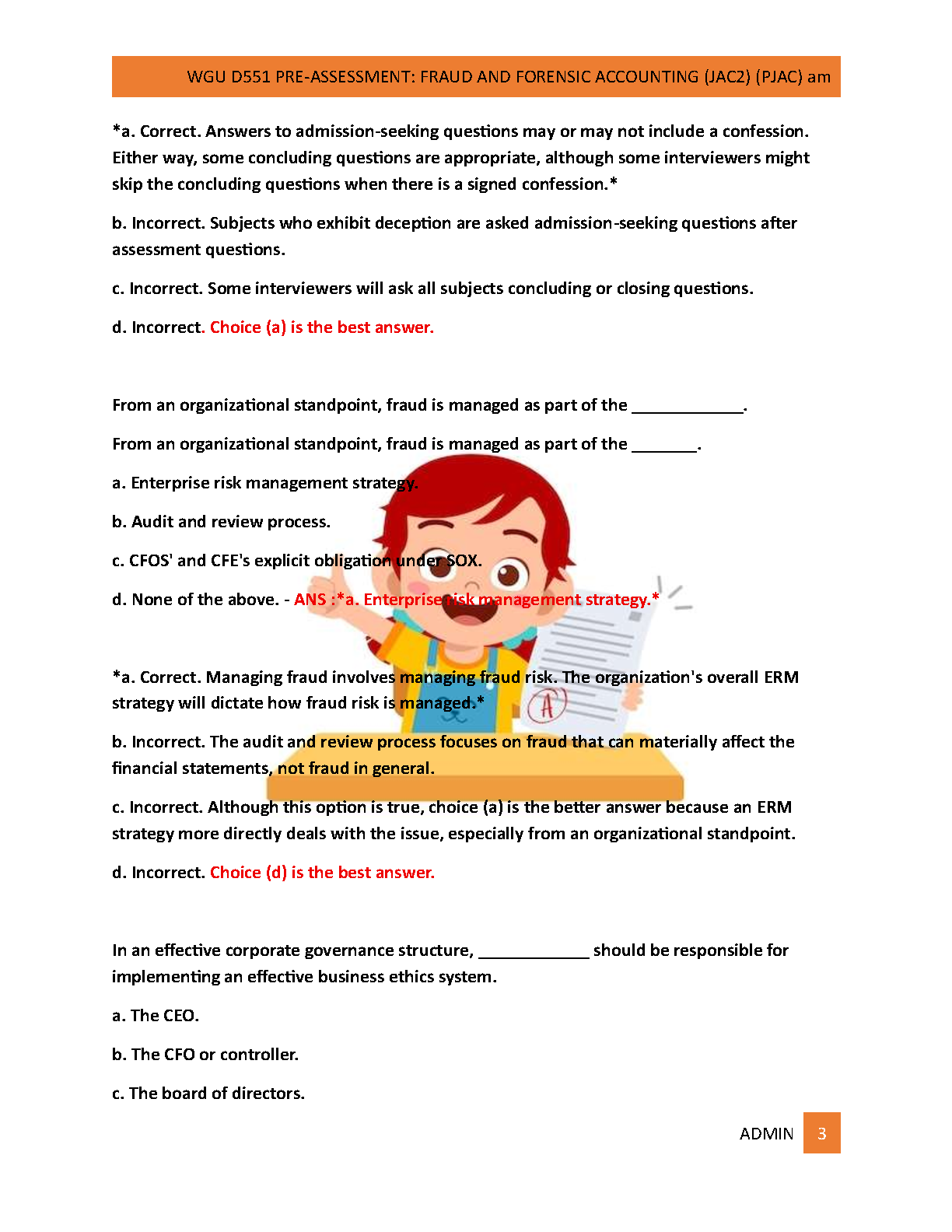 WGU D551 Fraud and Forensic Accounting Study Guide 2025 IMG-3