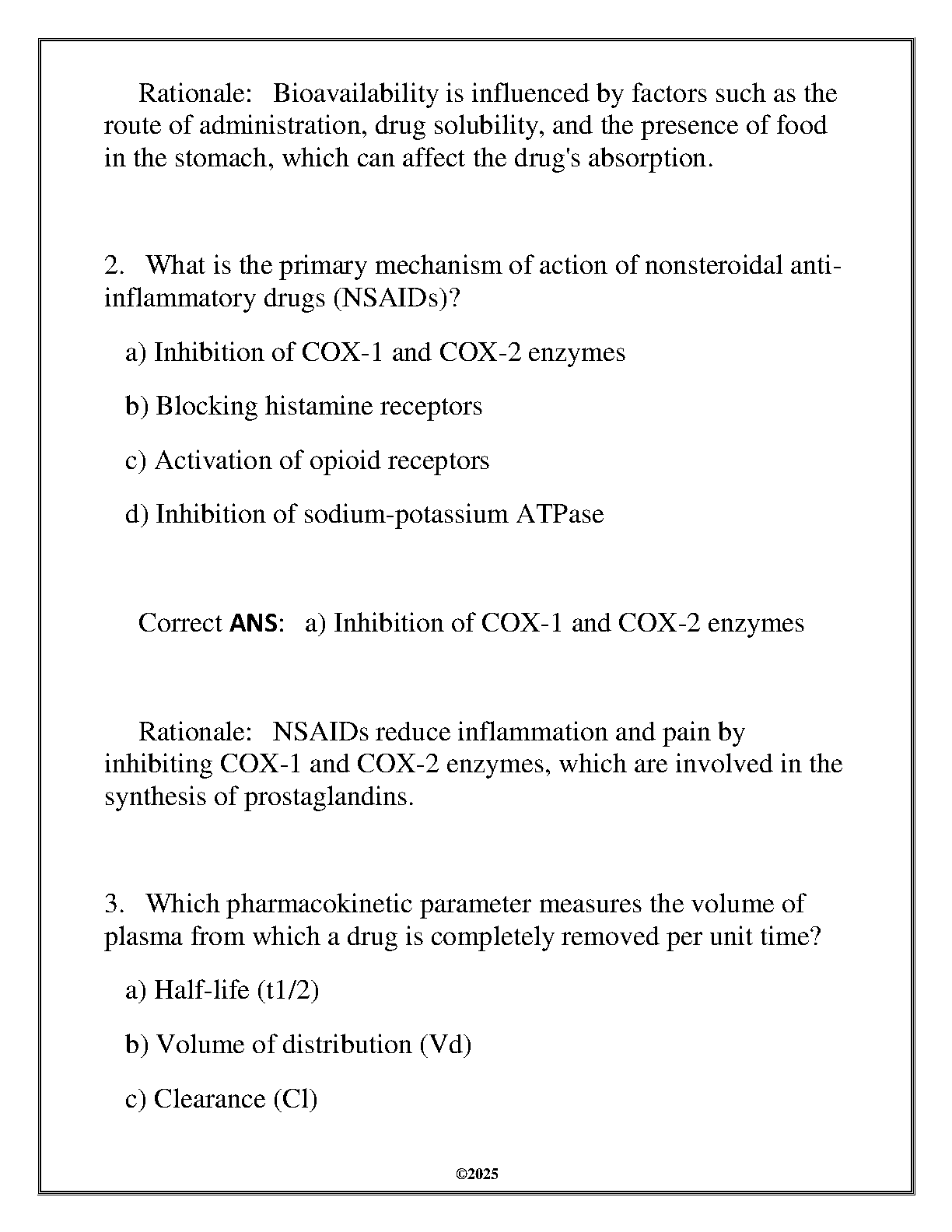WGU HLTH 2422 Intro Pharmacology Final Exam Study Guide