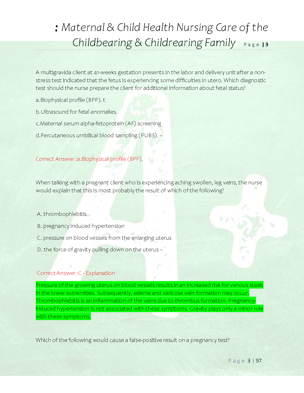 HESI Maternal Child Nursing Test Bank 2026/27 Complete IMG-3
