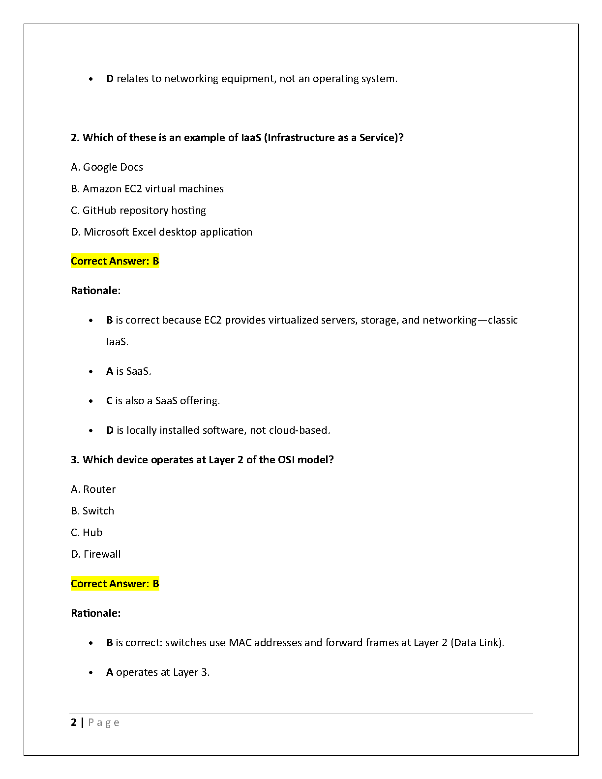 WGU C182 IT Obj Asmt 3 Test Bank 2025 Answers