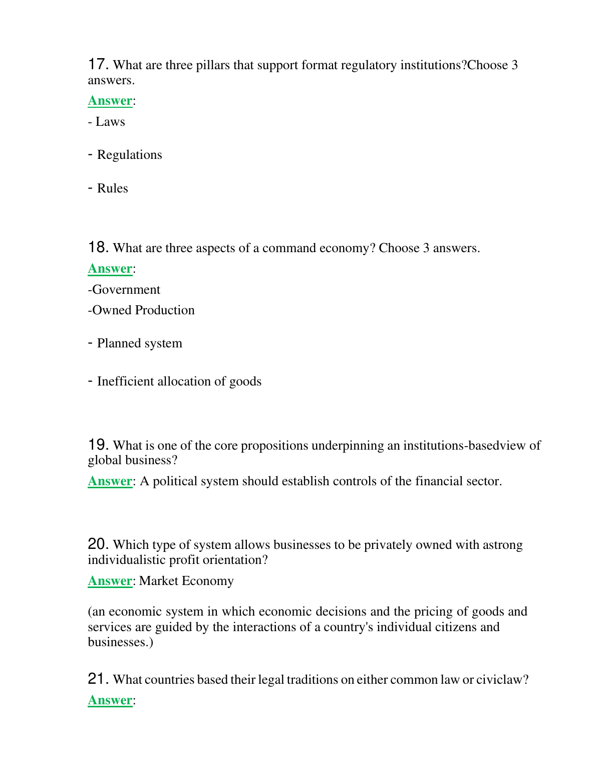 WGU C211 Global Economics Exam 5 Questions and Answers IMG-1
