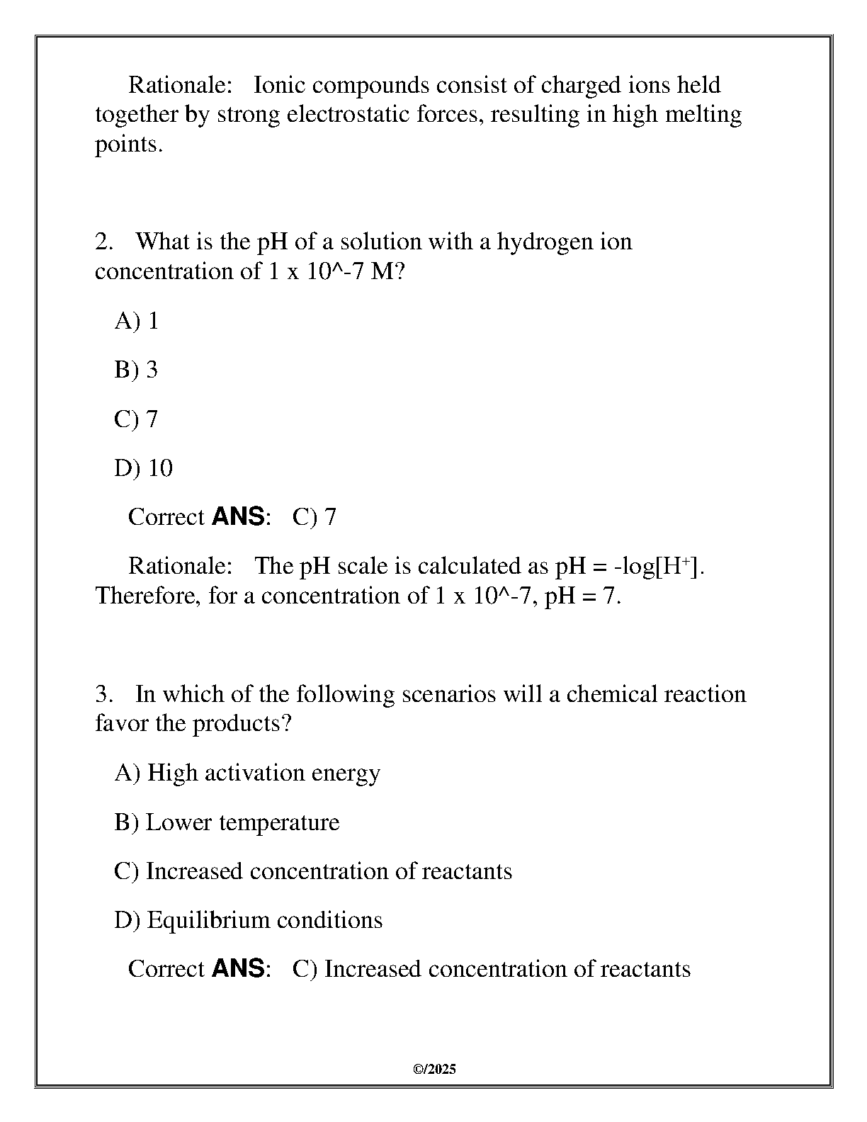WGU SCIE 2030 Chem Exam Practice Test 2025 Q&A