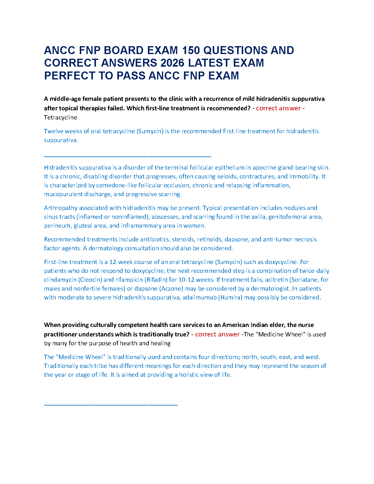 ANCC FNP Board Exam Prep 2026: 150 Q&A Guide and Rationales IMG-1