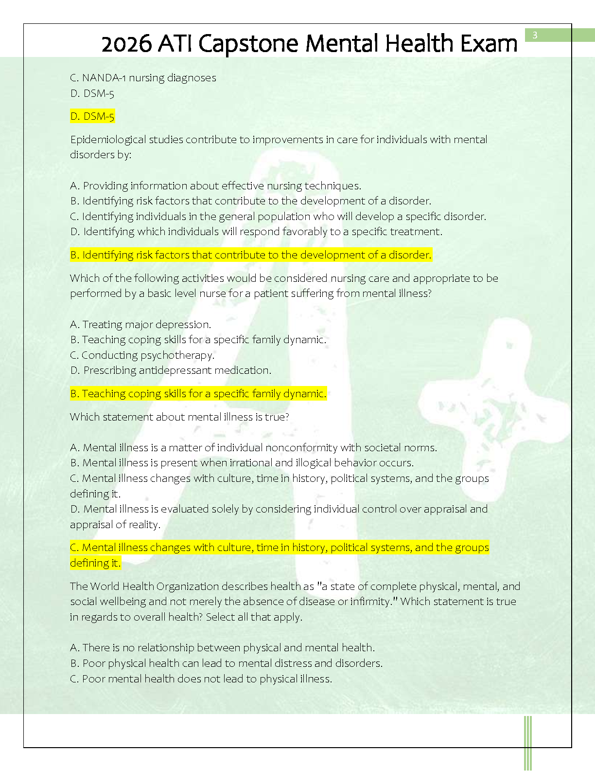 ATI Mental Health Exam 1 2026 Questions and Rationales IMG-3