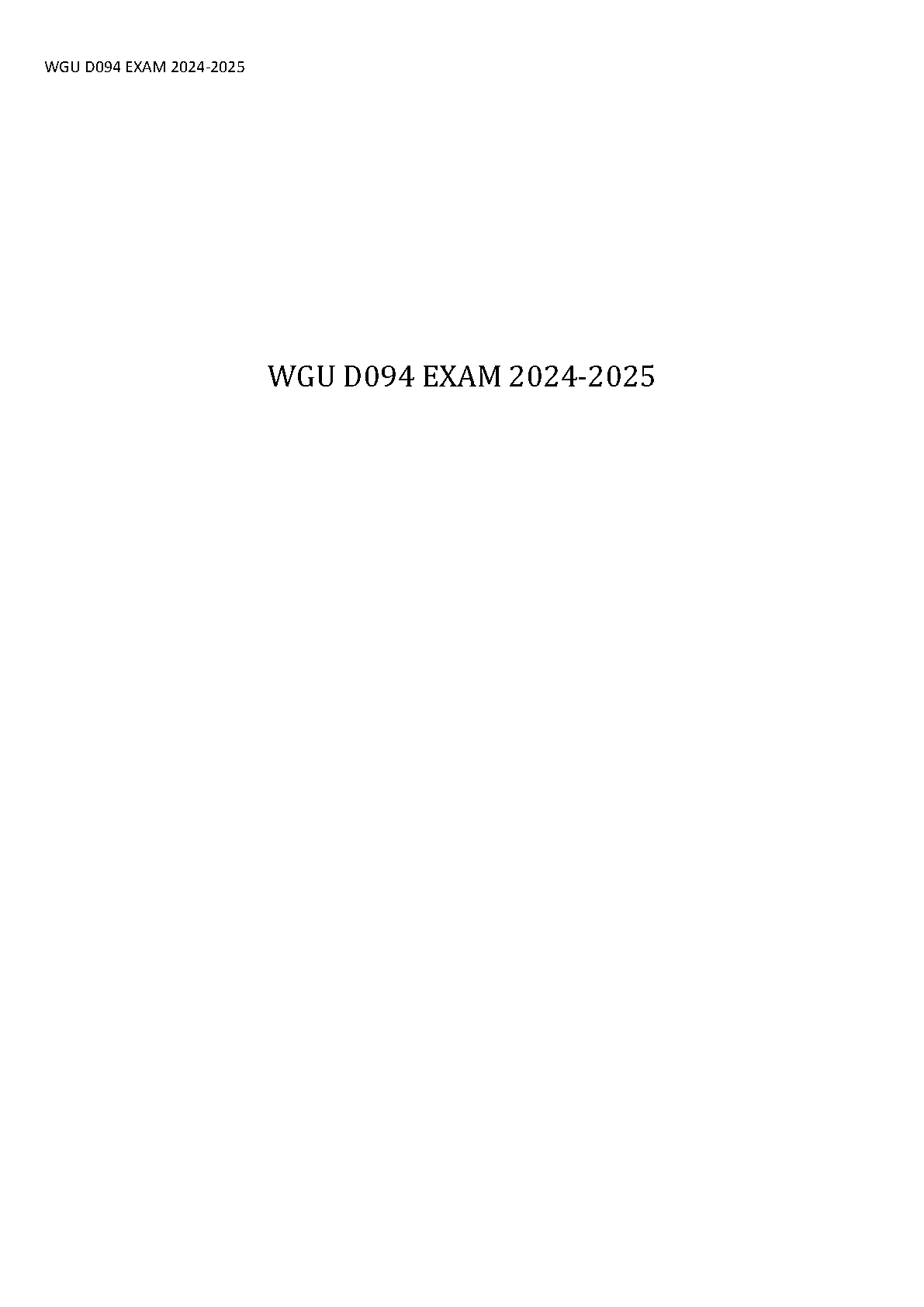 WGU D094 Study Guide 2024-2025: Pass on the First Try IMG-1
