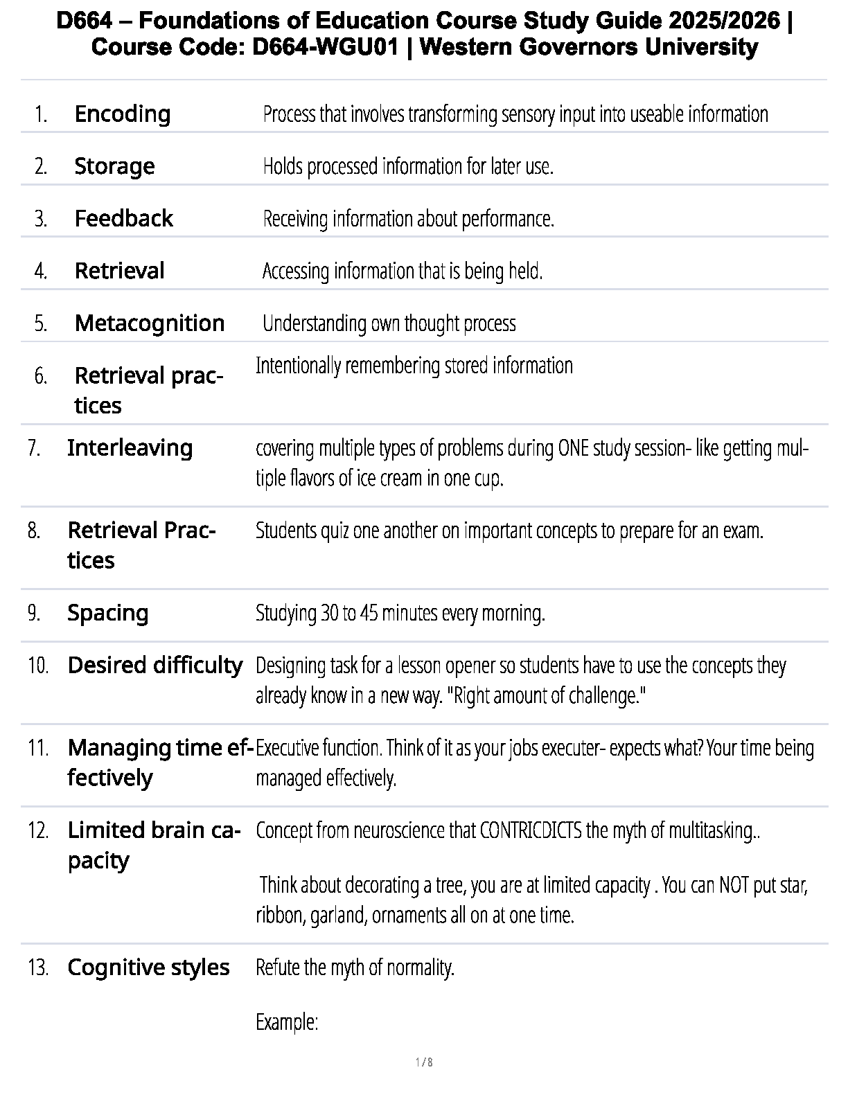 WGU D664 Foundations of Education Study Guide 2025/26 IMG-1