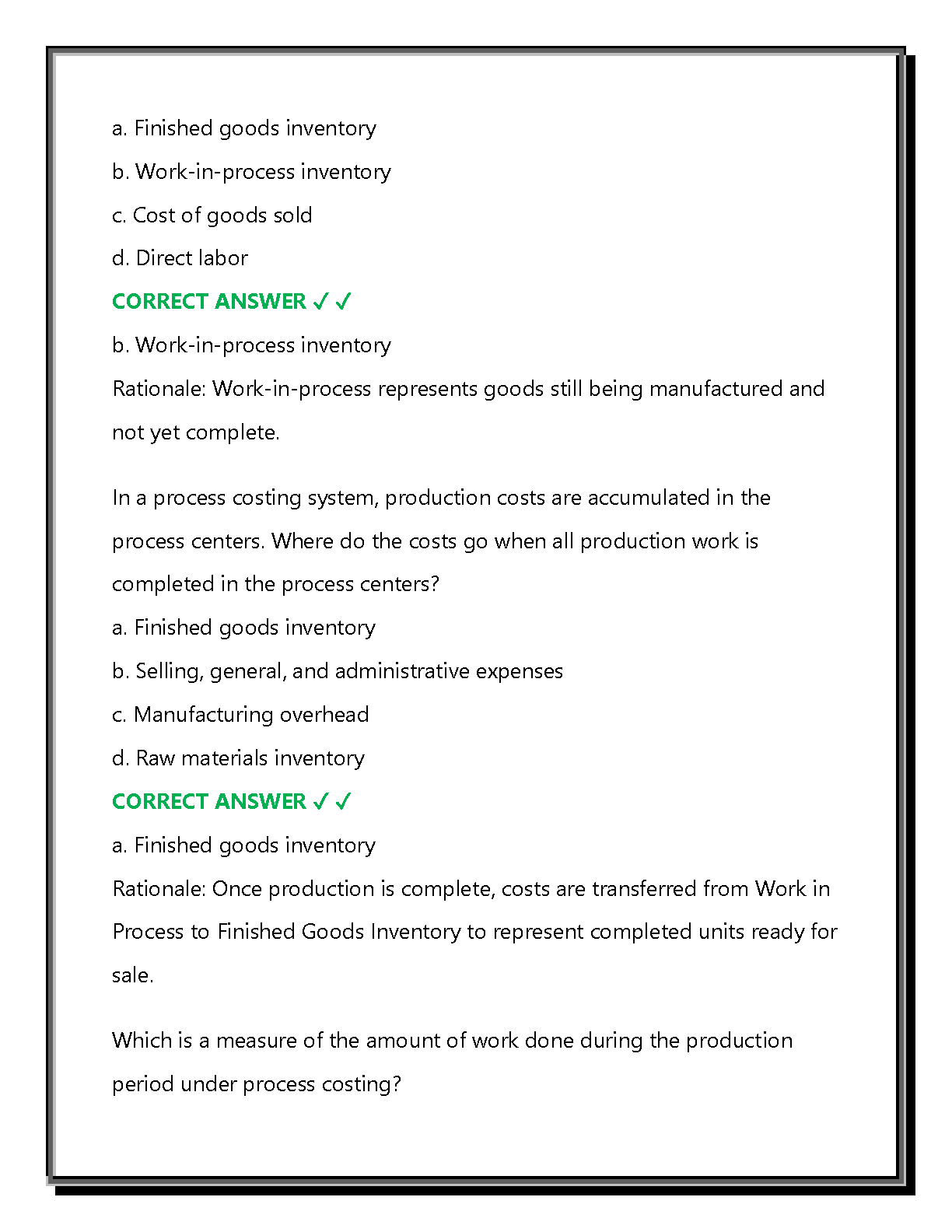 WGU D101 Cost & Mgmt Acctg Test Bank 2025/26 IMG-3