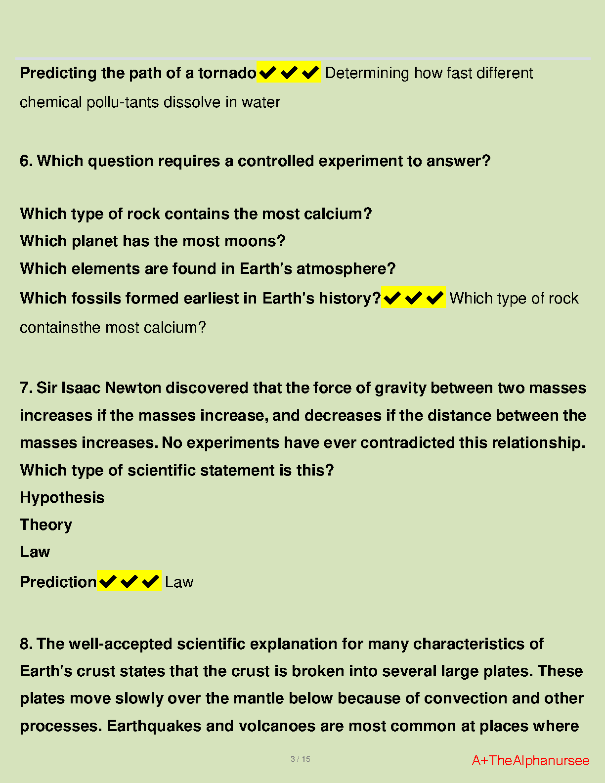 WGU C165 Integrated Physical Sciences Q&A 2024-2025 Guide IMG-3