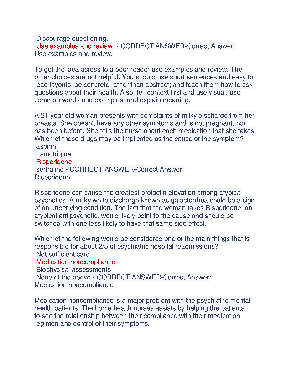 ANCC PMHNP Test Bank 2023-2024 Practice Exams