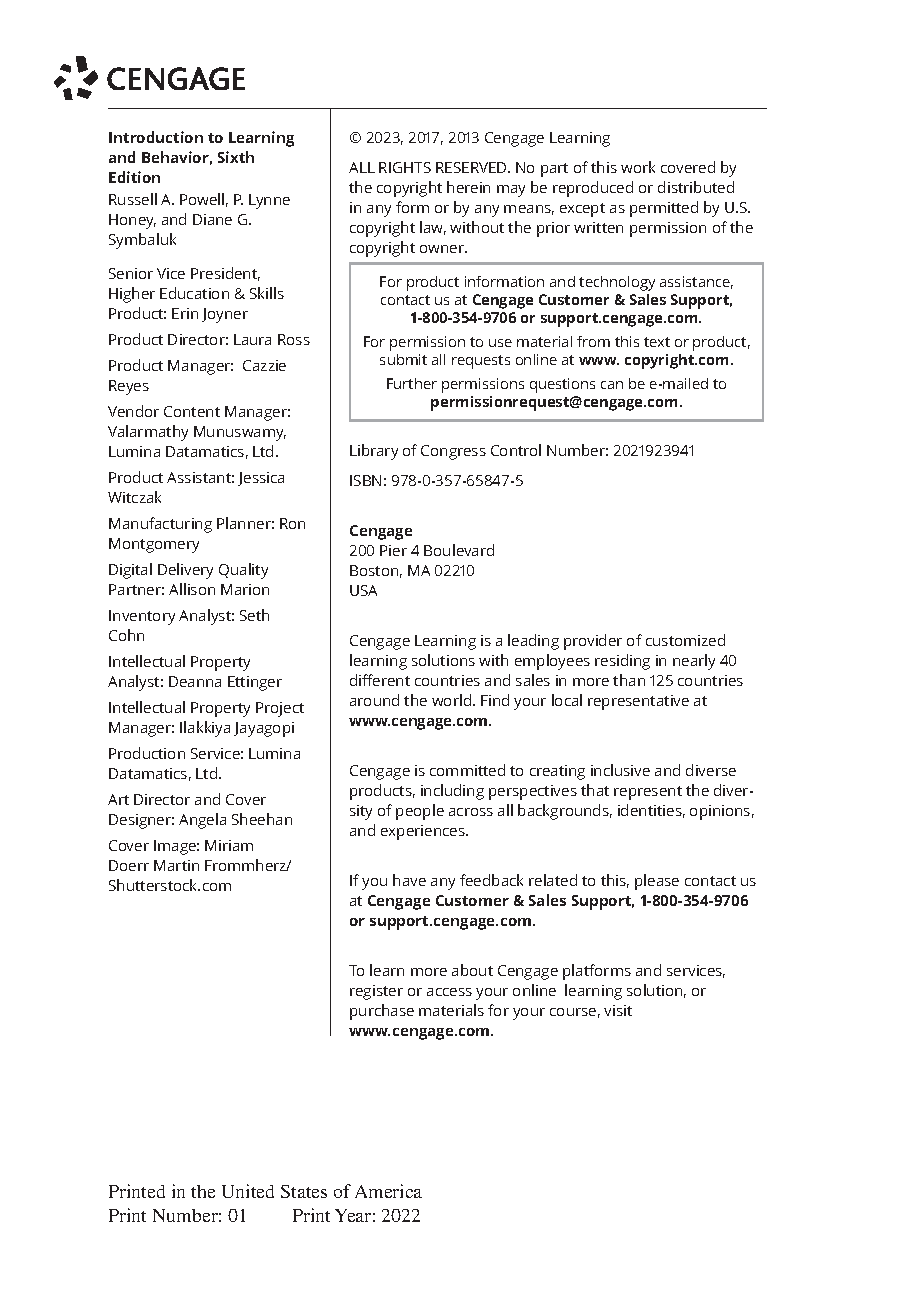 Learning and Behavior Test Bank & Solutions 6th Ed IMG-3