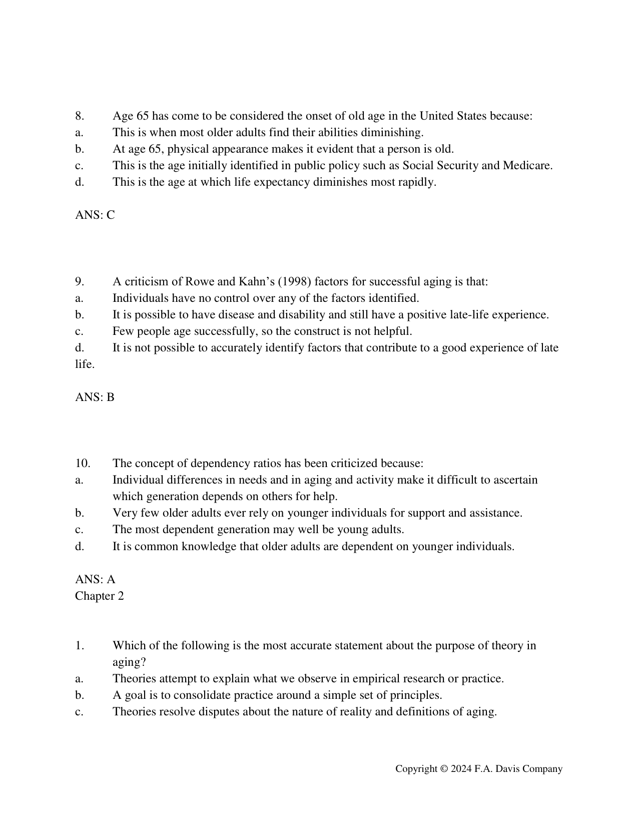 Functional and Occupational Performance in Older Adults, 5E IMG-3