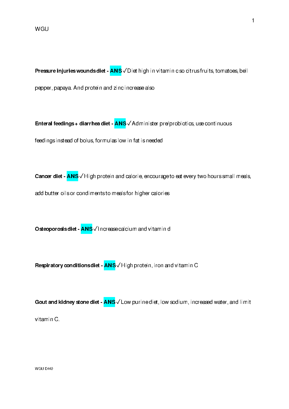 WGU D440 Exam Study Guide 2024-2025
