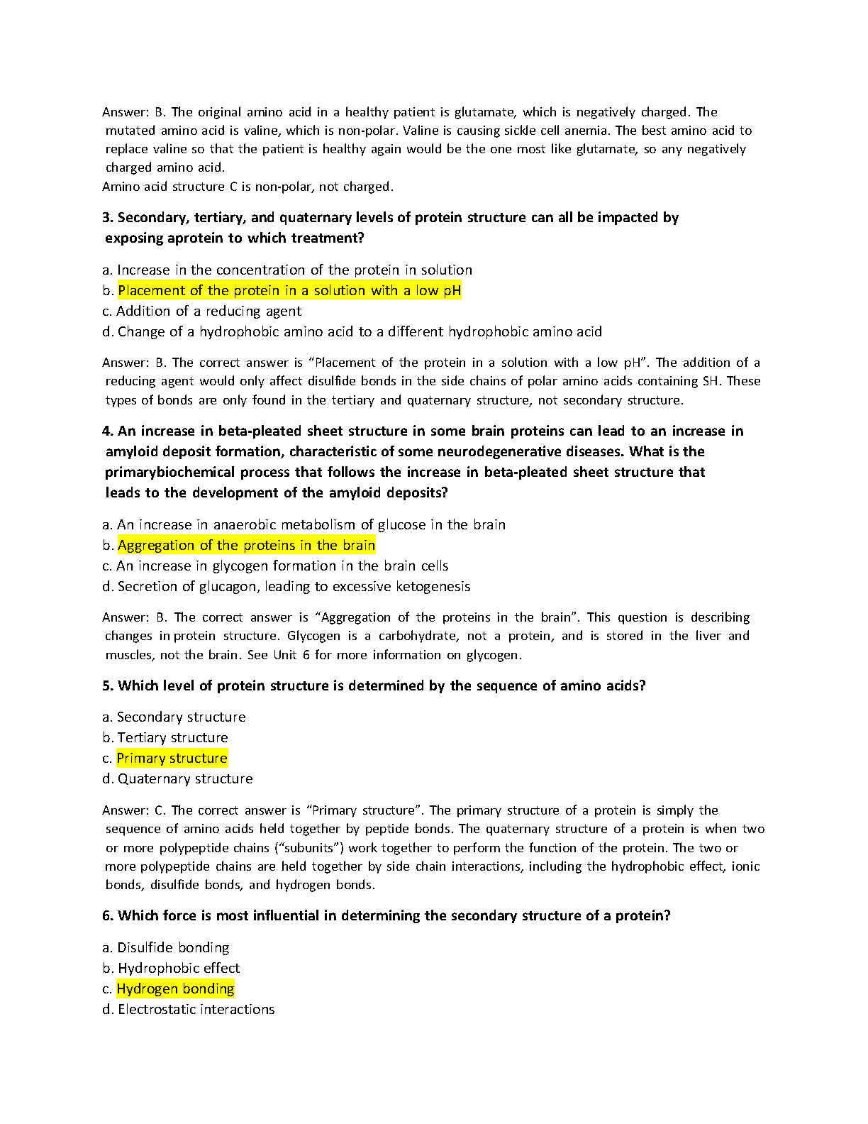 WGU C785 Biochemistry Module 2 Exam Qs & A's 2024-2025
