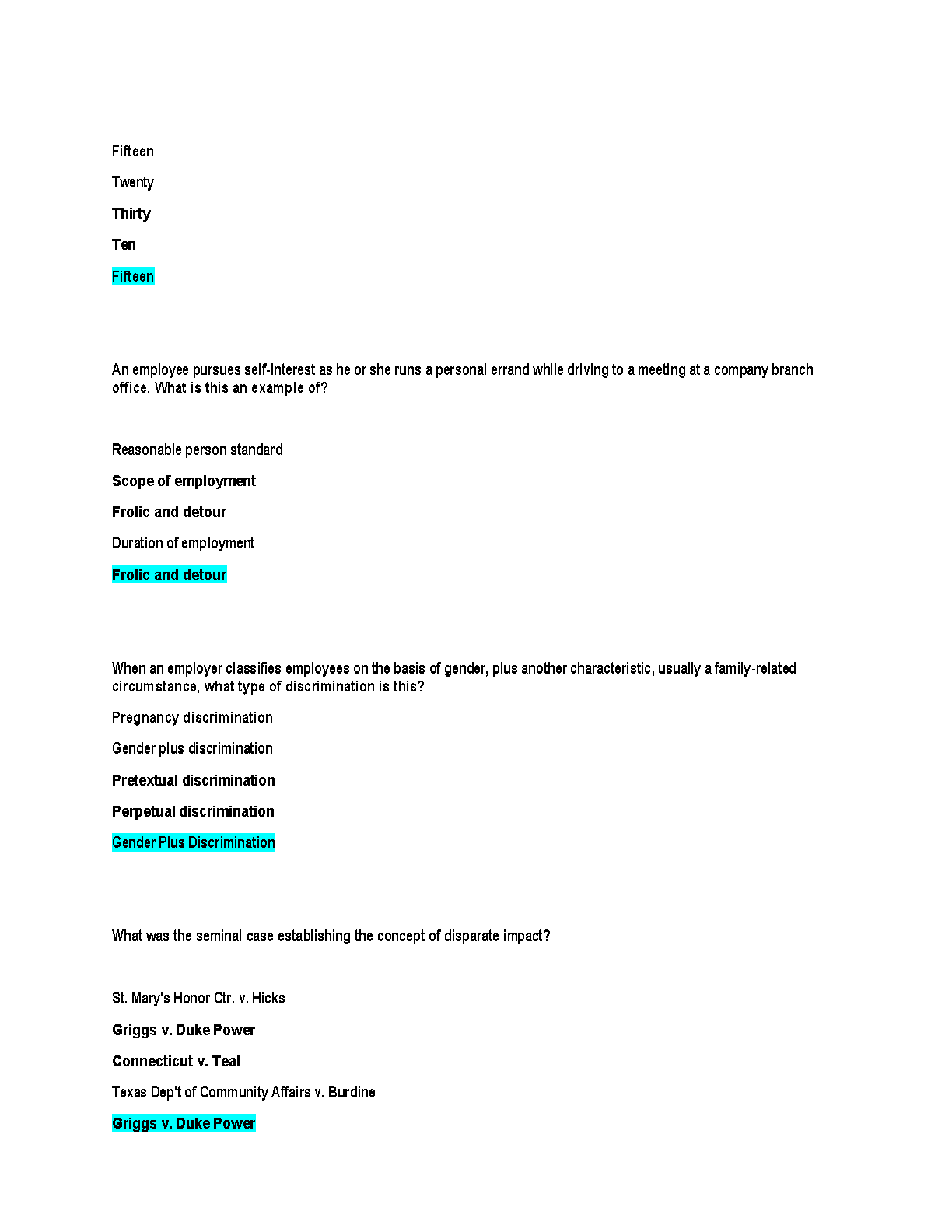 WGU C233 Employment Law 2025/26 Complete Solutions