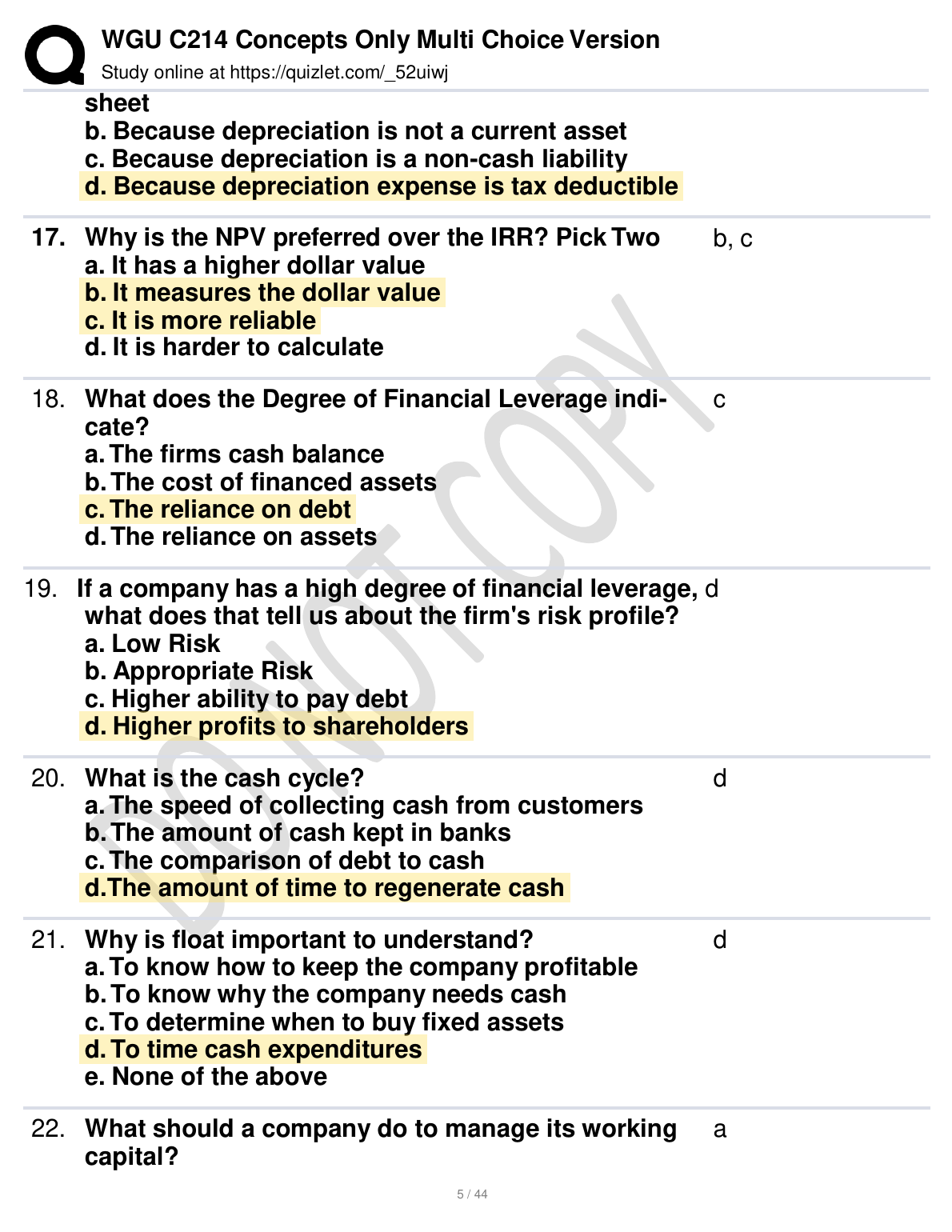 WGU C214 Multiple Choice Test Bank | Pass on First Try