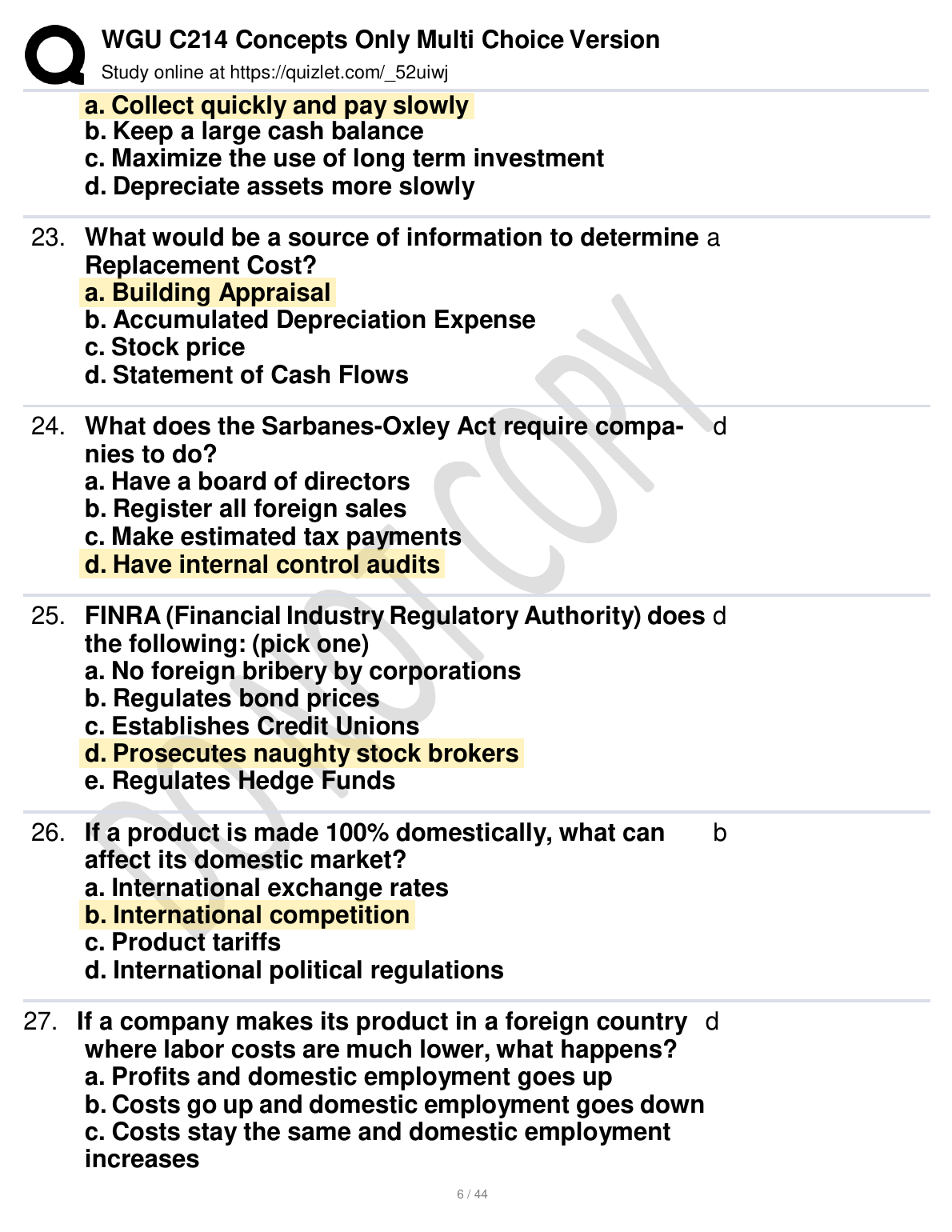 WGU C214 Multiple Choice Test Bank | Pass on First Try IMG-3