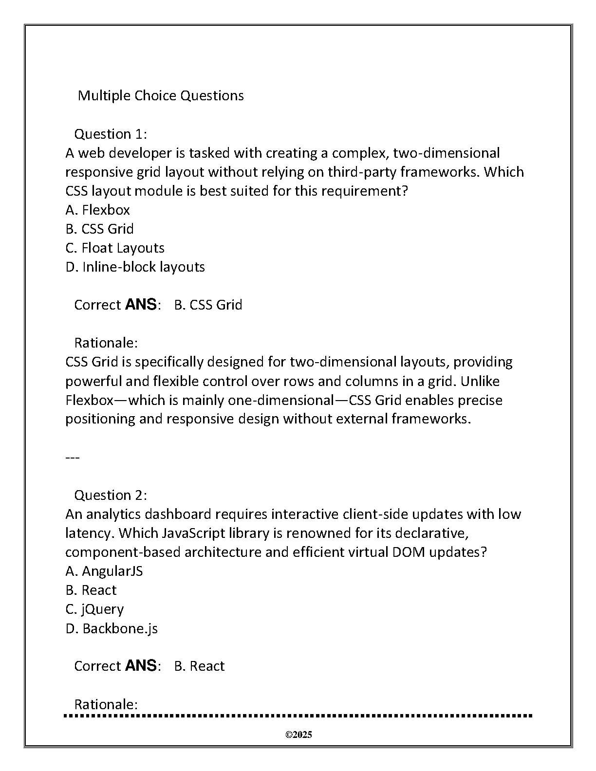 ITSW 2120 Web Dev Foundations Exam Review